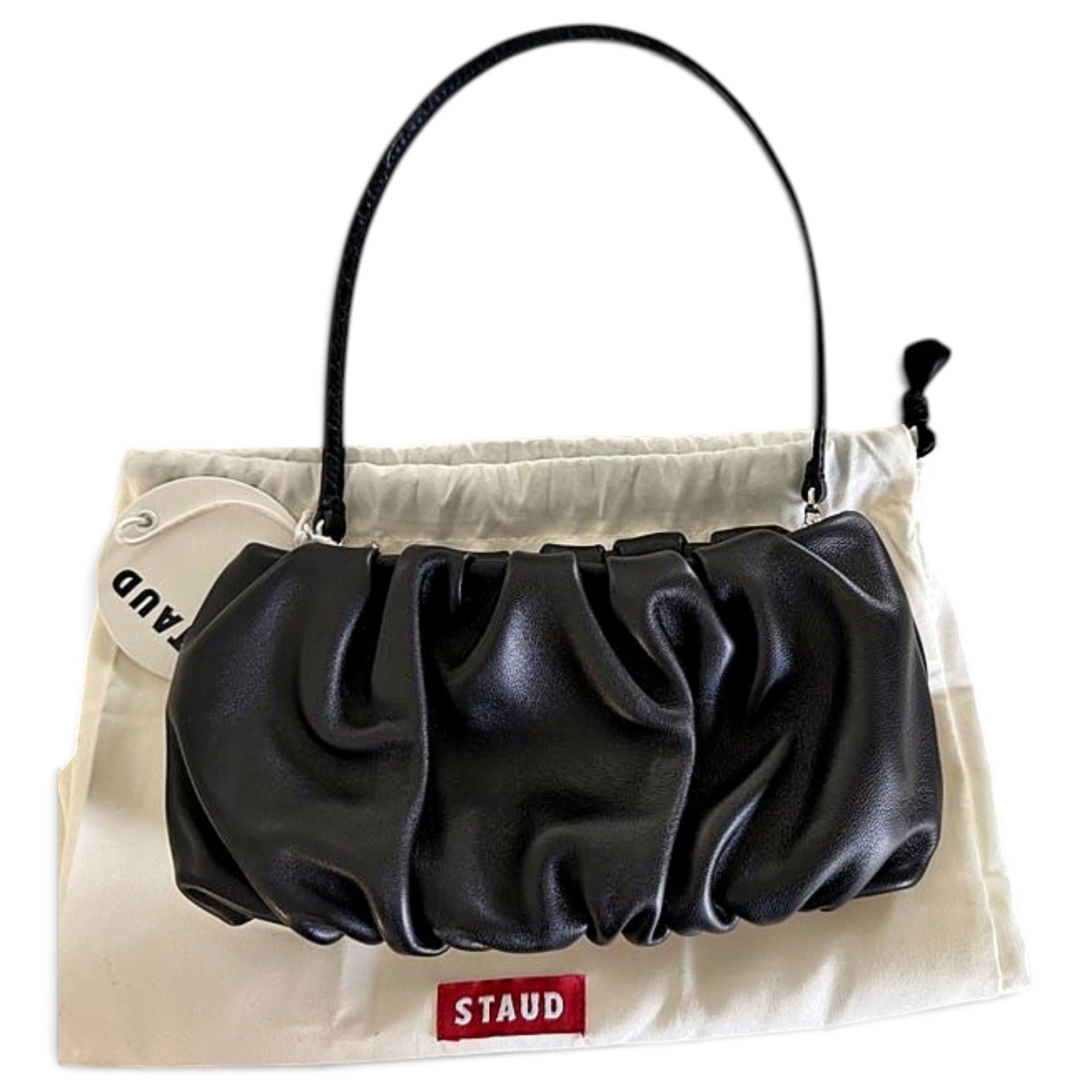 Leather clutch bag