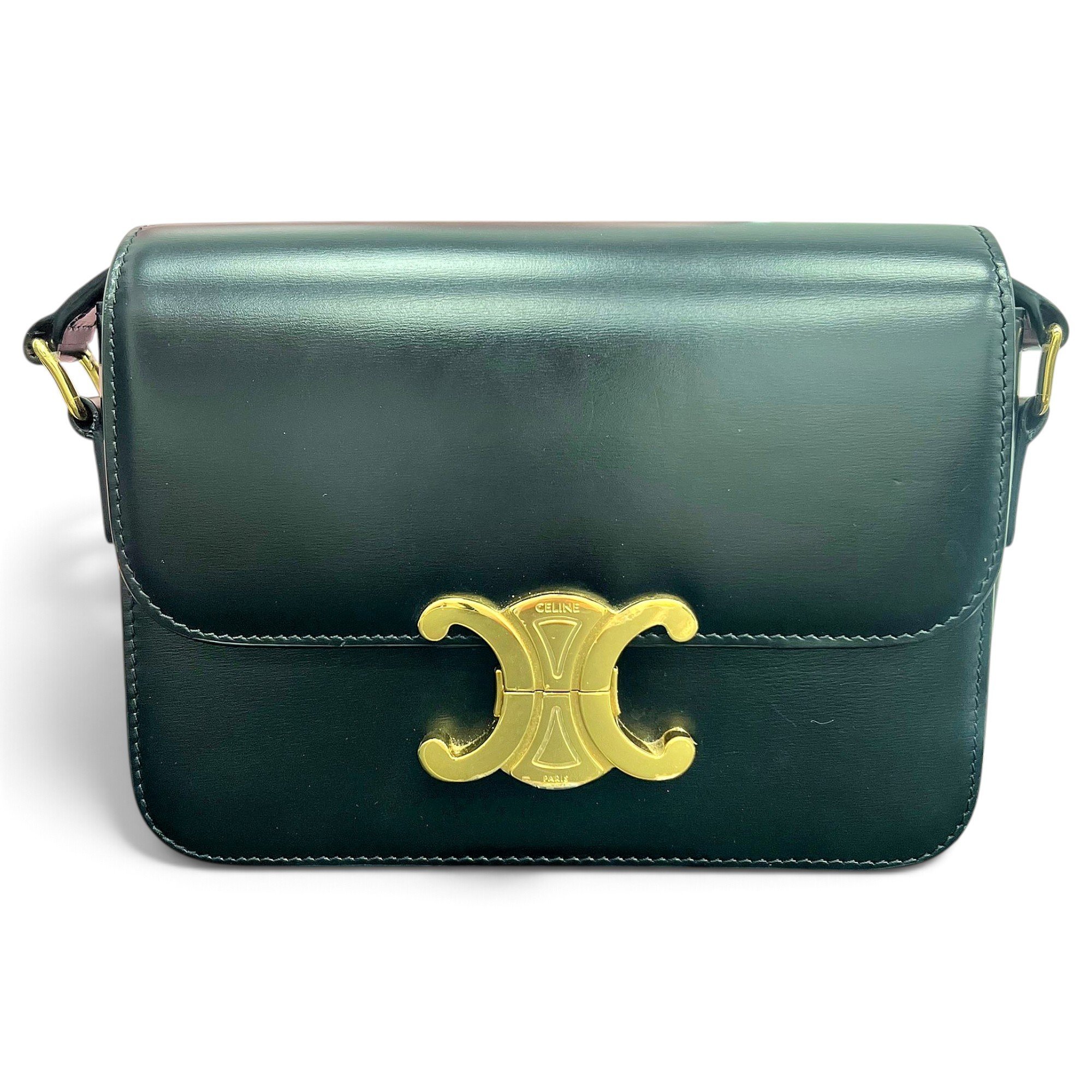 Triomphe leather handbag