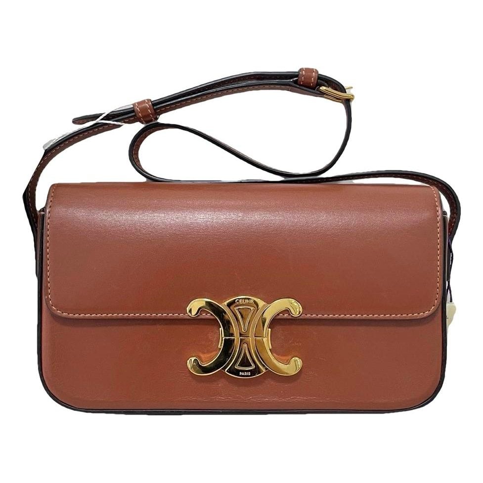 Triomphe Long leather handbag