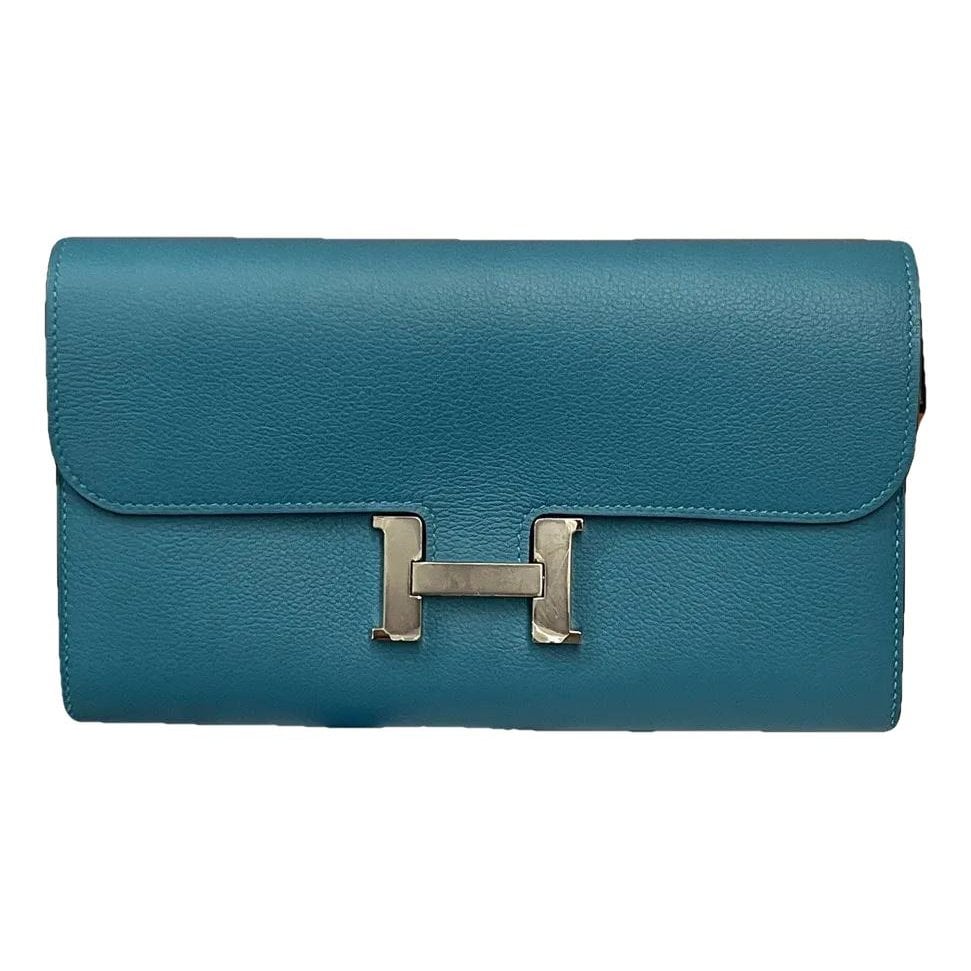 Constance leather clutch bag
