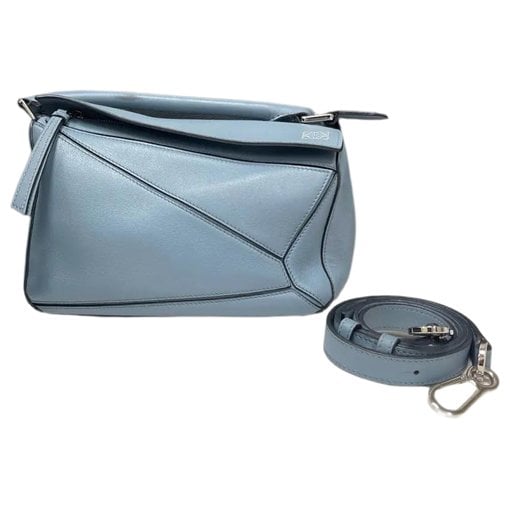 Puzzle leather crossbody bag