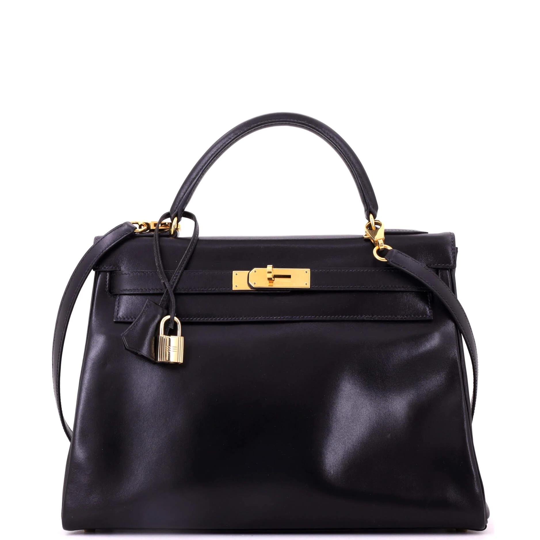 Kelly 32 leather handbag