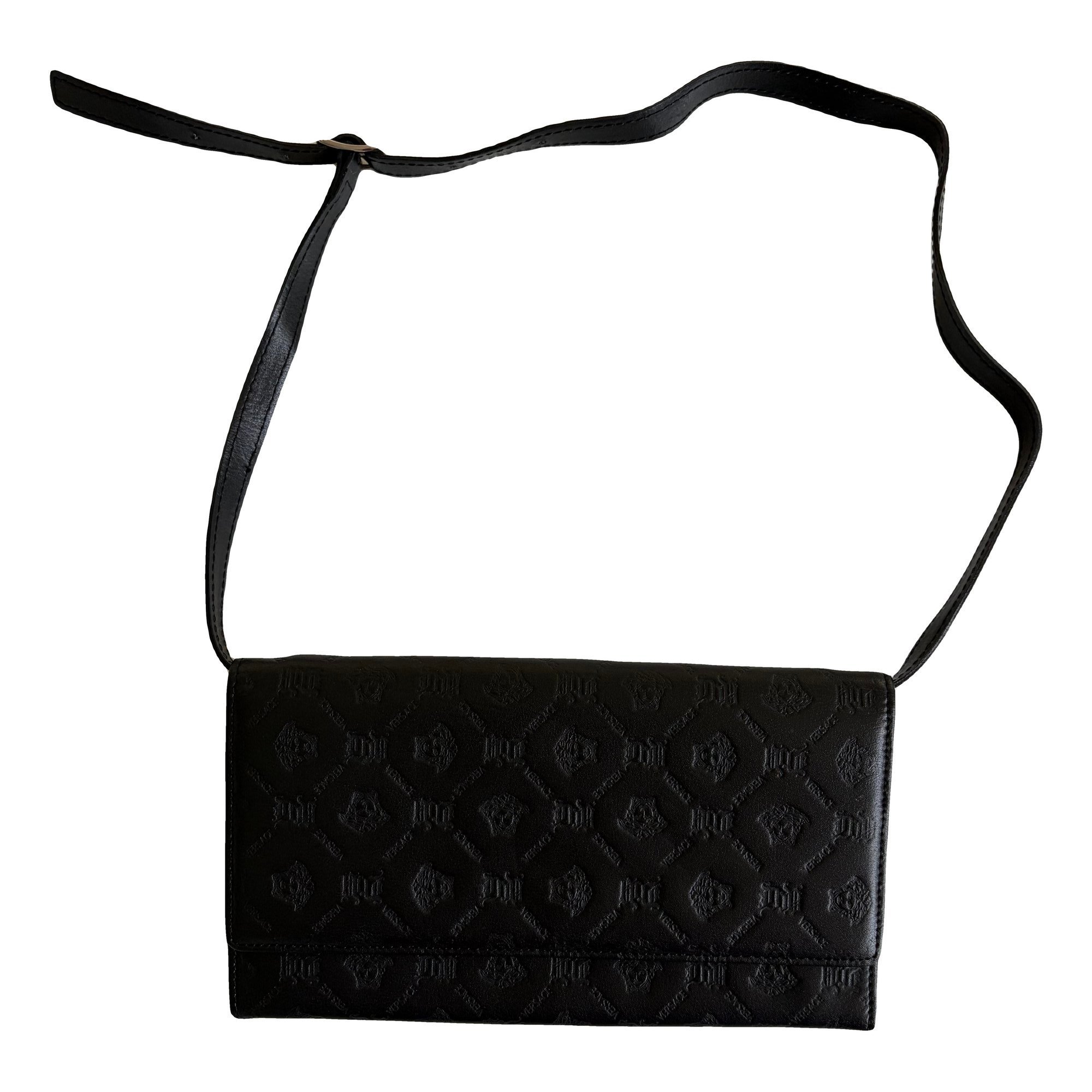 Leather clutch bag