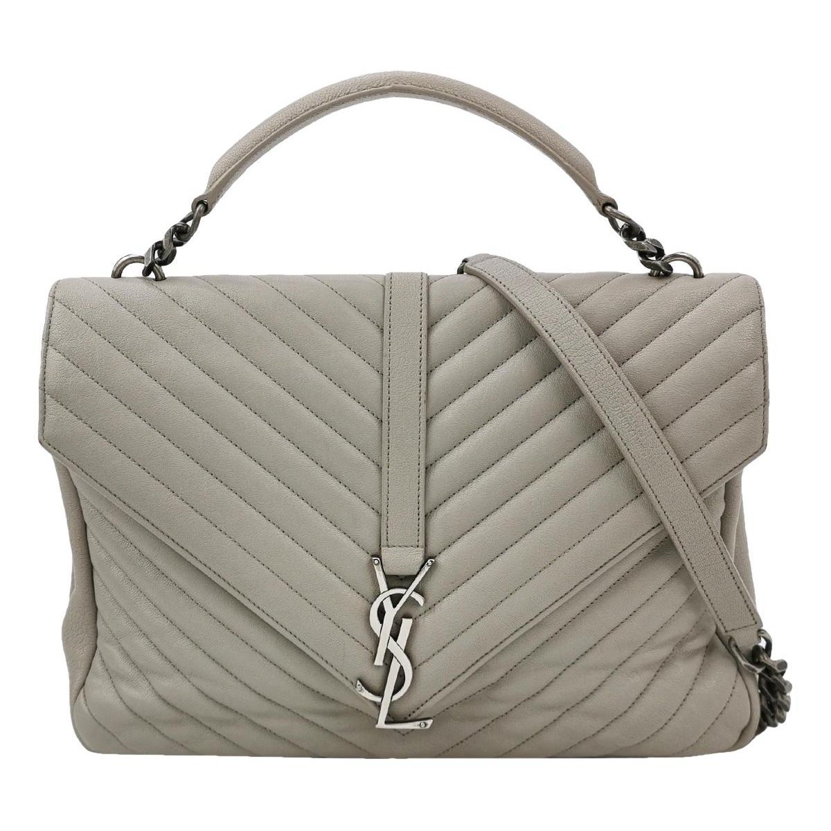 Collége monogramme leather handbag