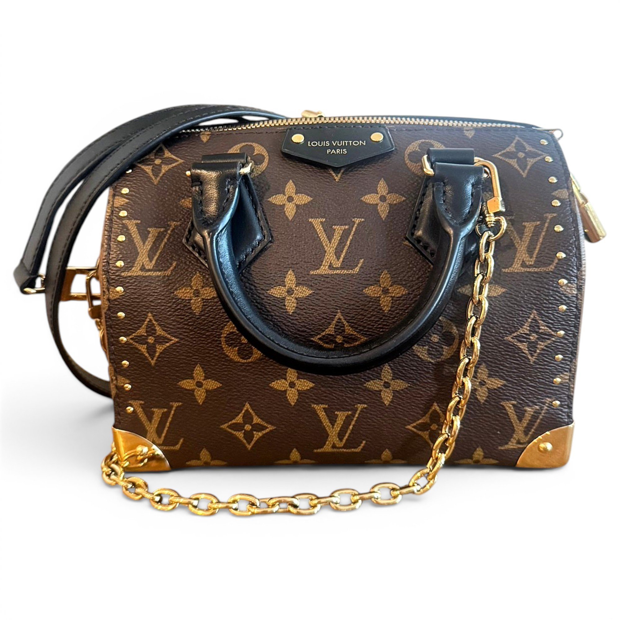 Speedy leather crossbody bag