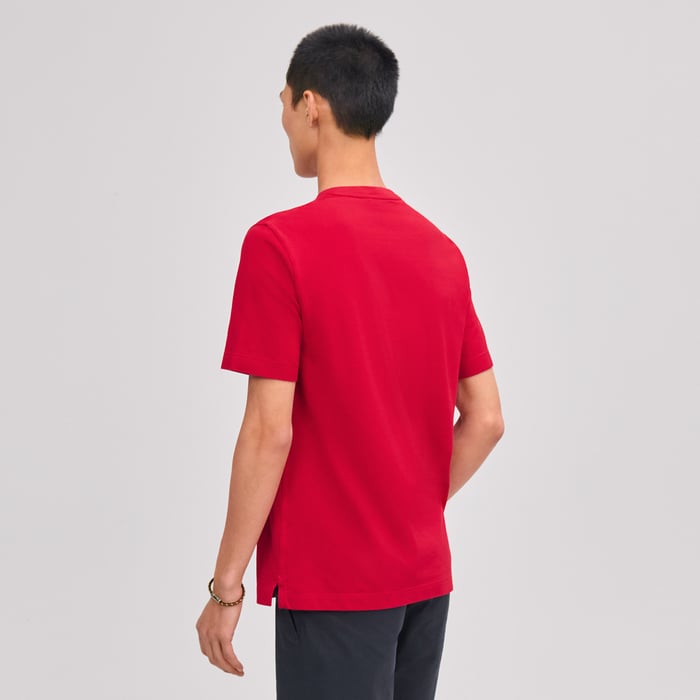 Rouge Vif "H" Embroidered T-shirt