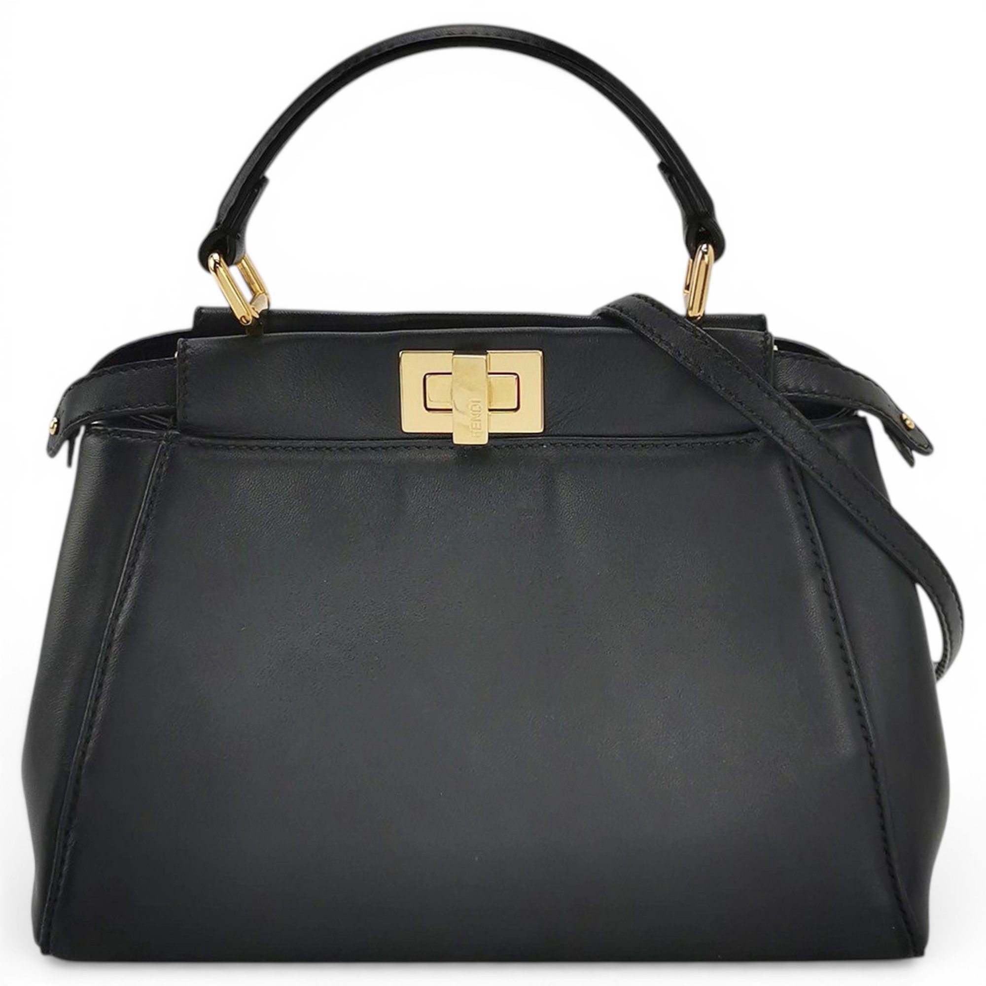 Peekaboo leather handbag
