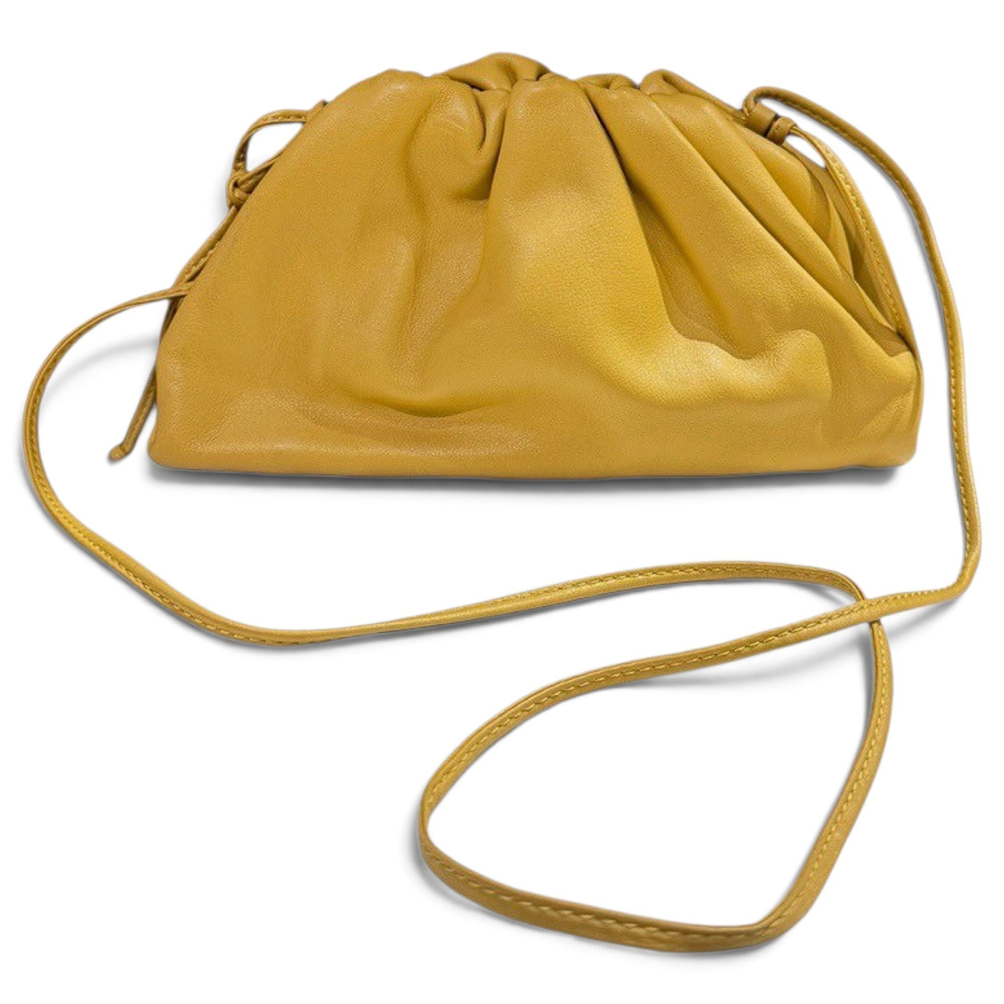 Pouch leather crossbody bag