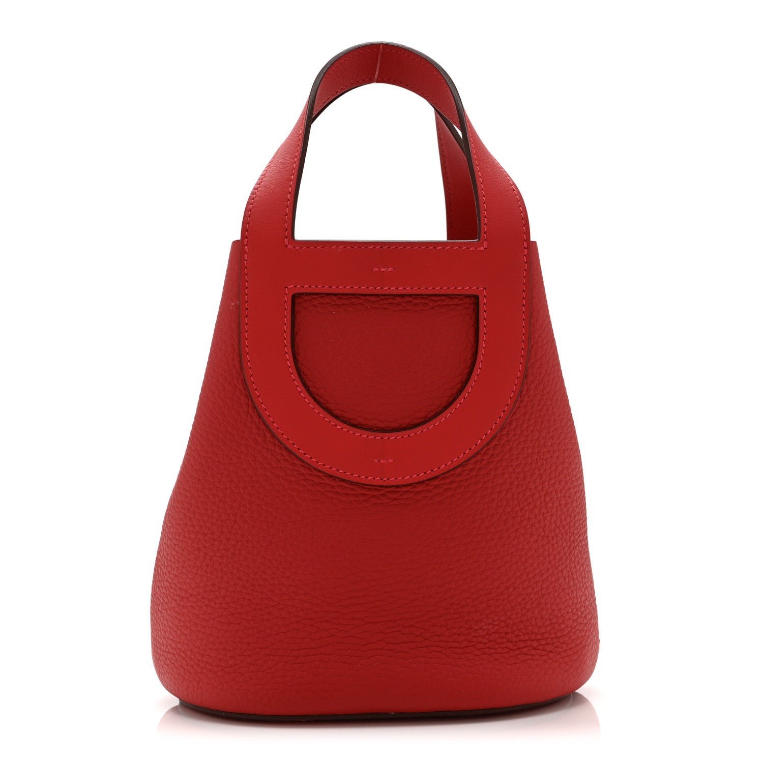 Hermes Taurillon Clemence Swift In-The-Loop 18 Bag Vermillion