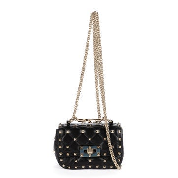 Leather Mini Rockstud Spike Crossbody