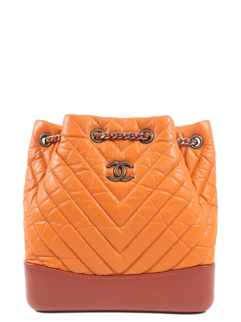 Gabrielle chevron-quilted backpack