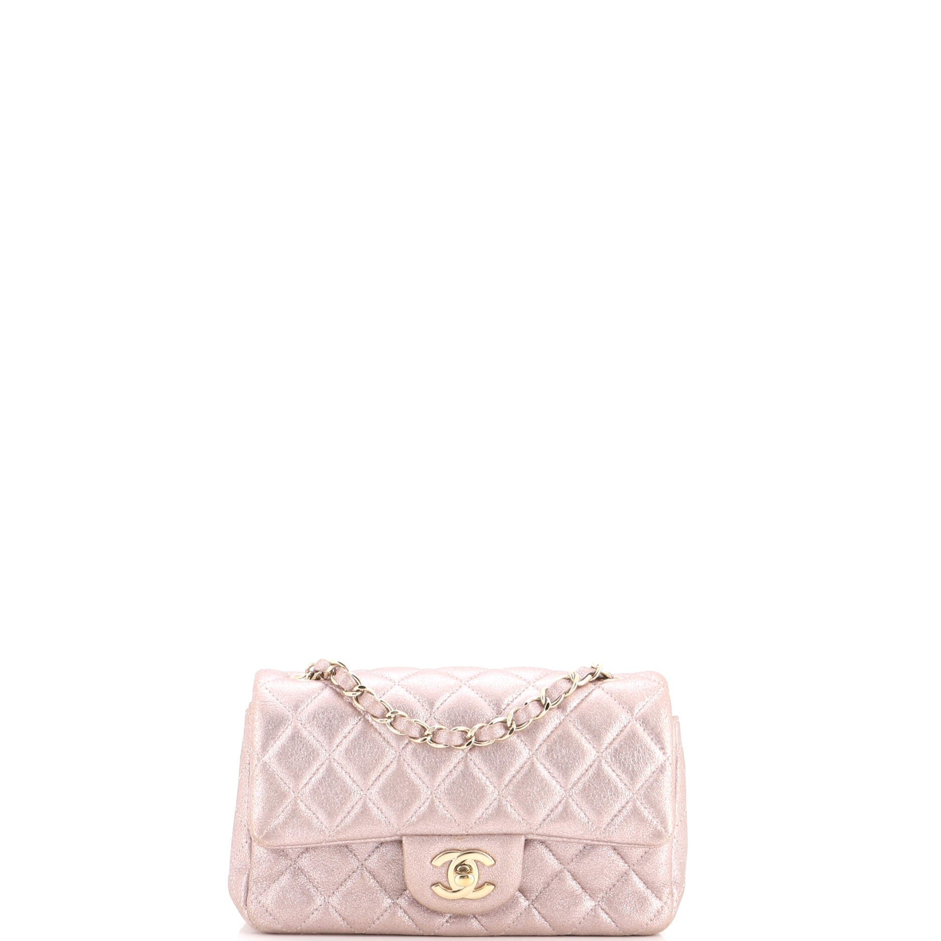 Classic Single Flap Bag Quilted Iridescent Calfskin Mini