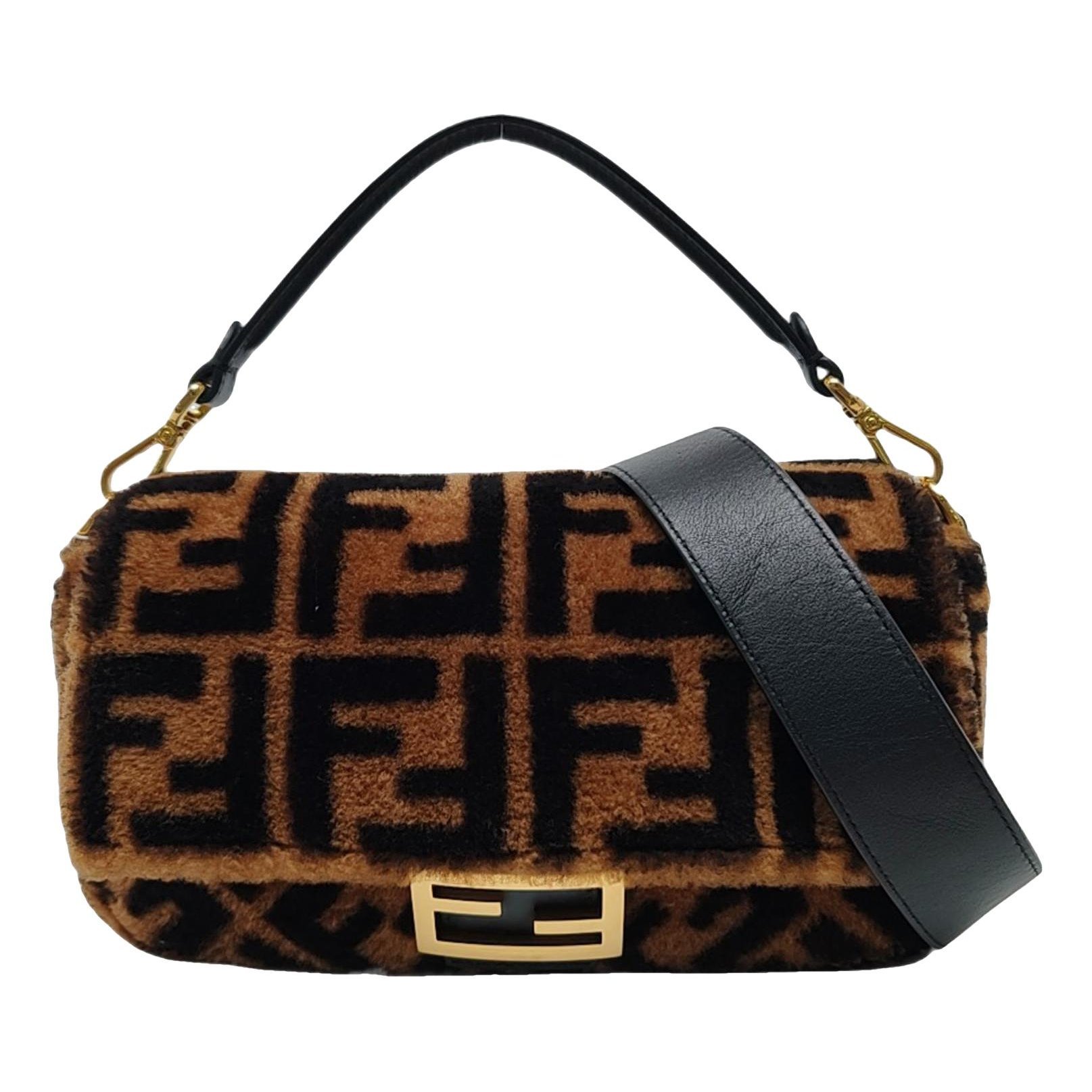 Baguette wool handbag