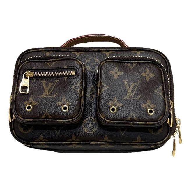 Croisé Utility leather handbag