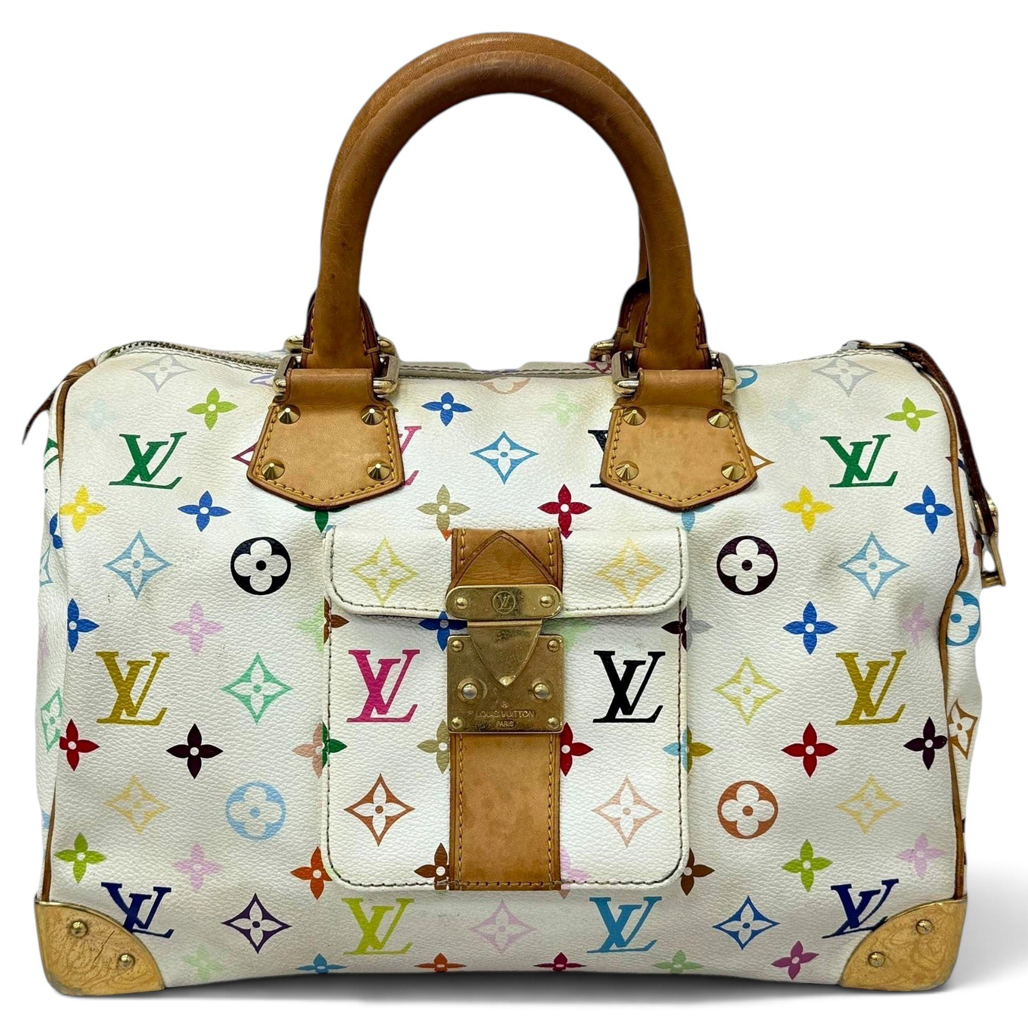 Speedy leather handbag