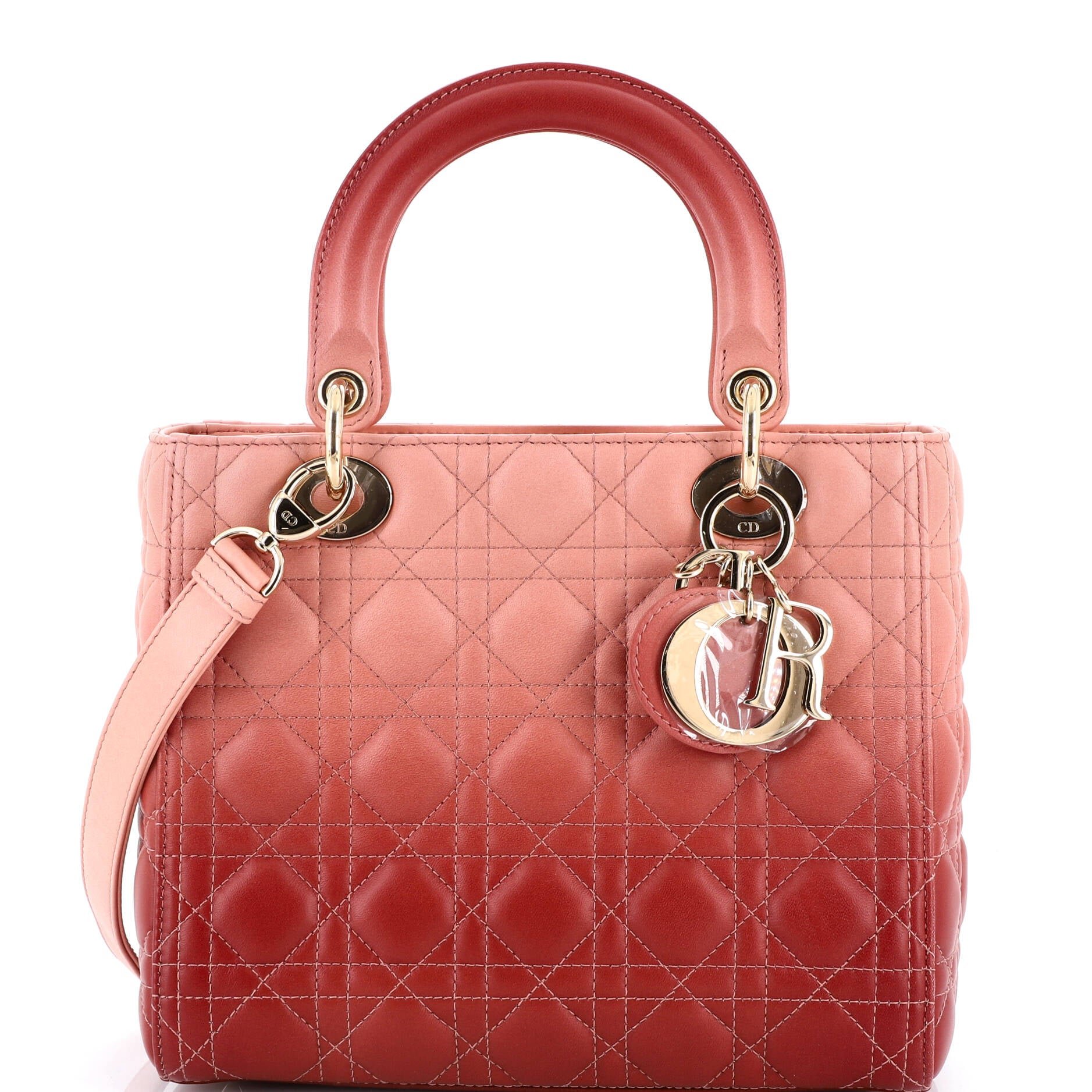 Dior Lady Dior Bag Cannage Quilt Gradient Lambskin Medium