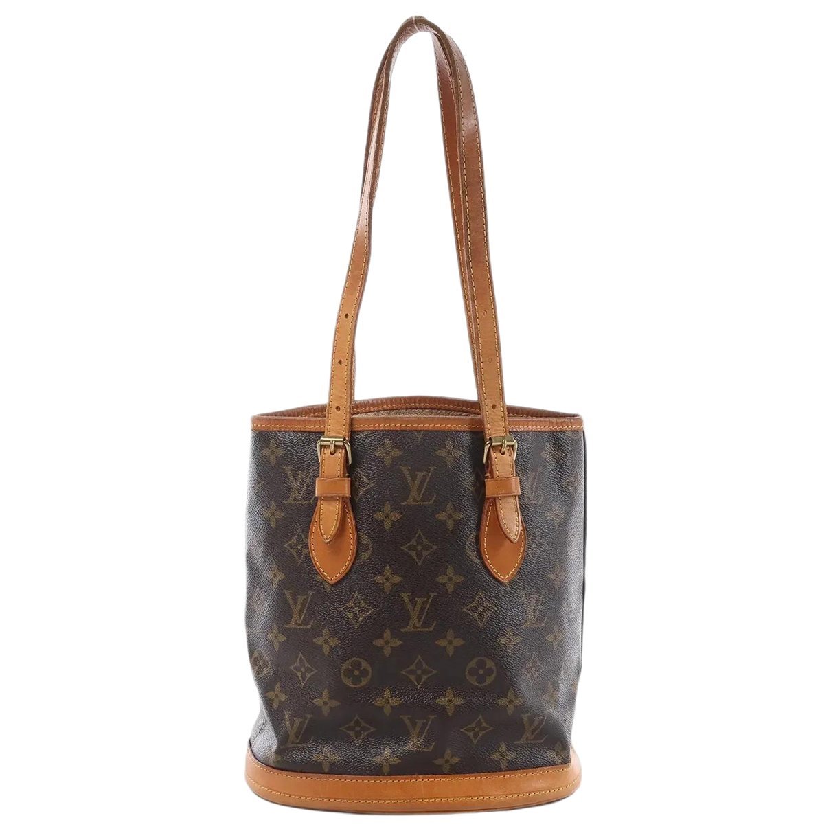 Bucket leather handbag