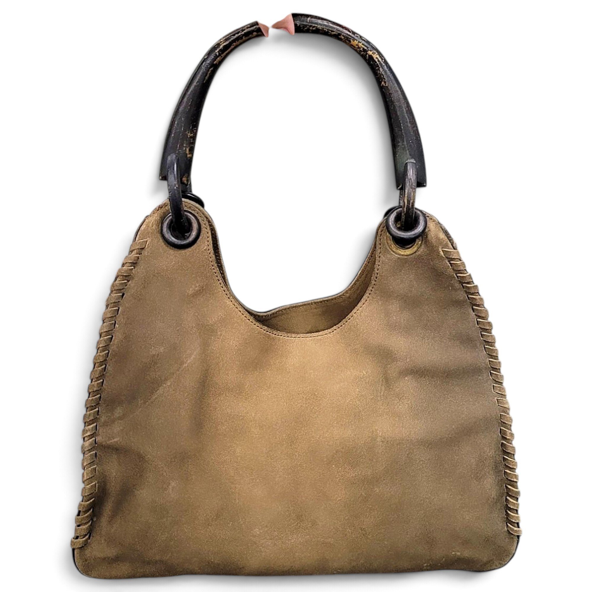 Bamboo Frame Satchel handbag