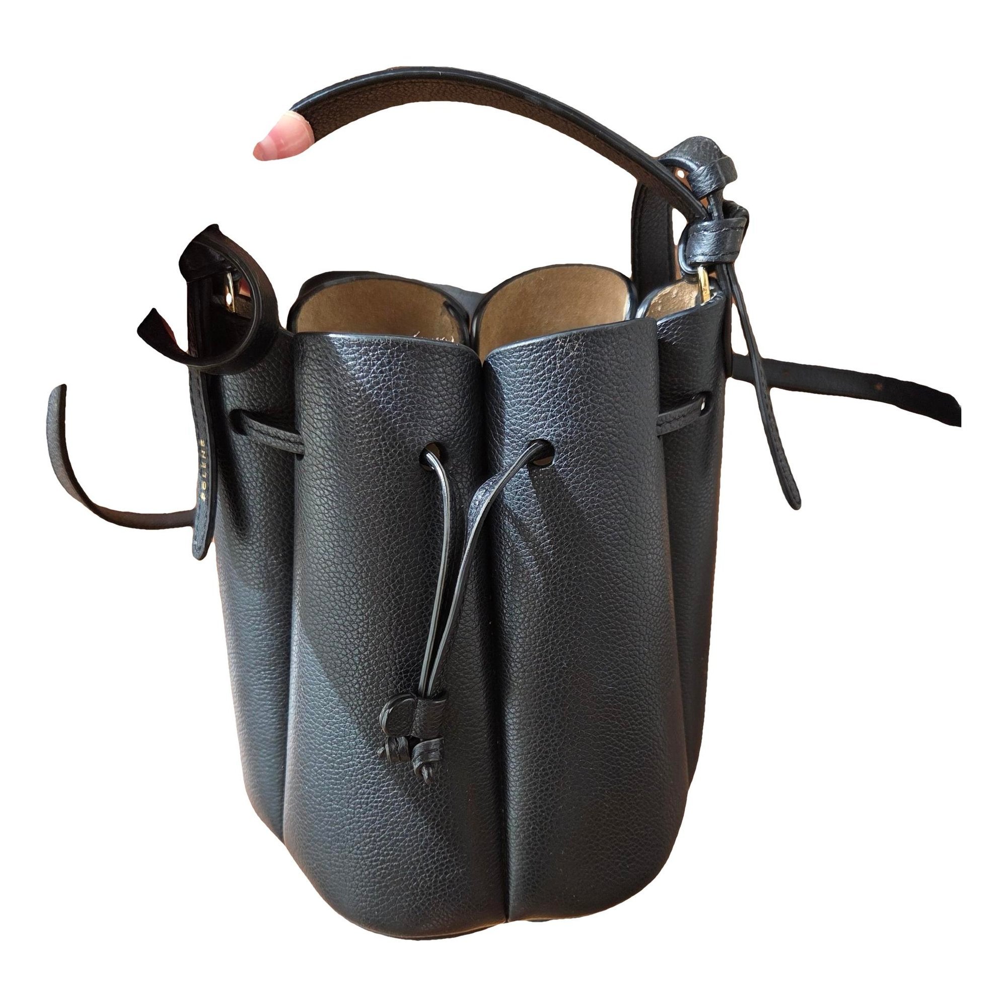 Polene Numéro Huit leather crossbody bag