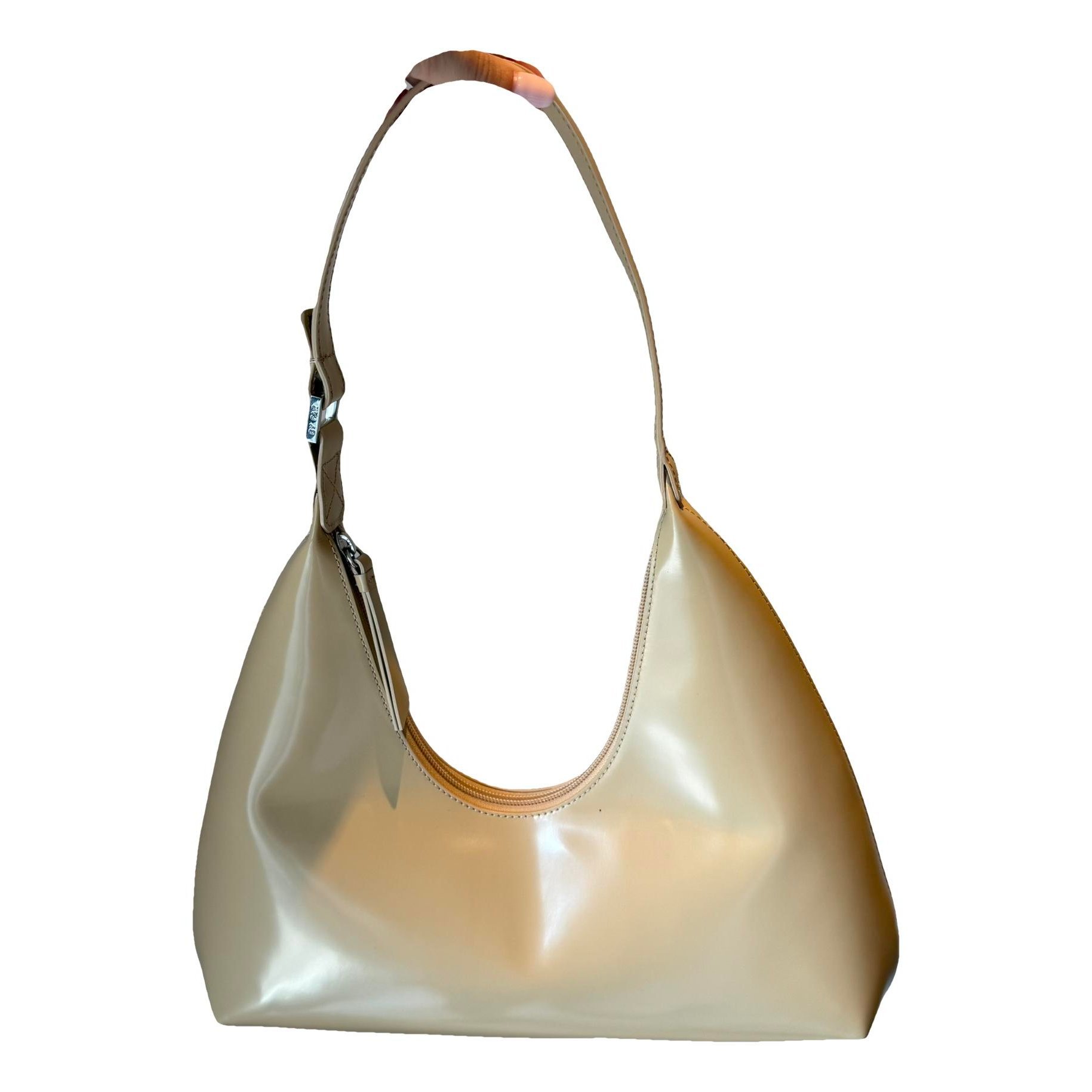 Amber leather handbag