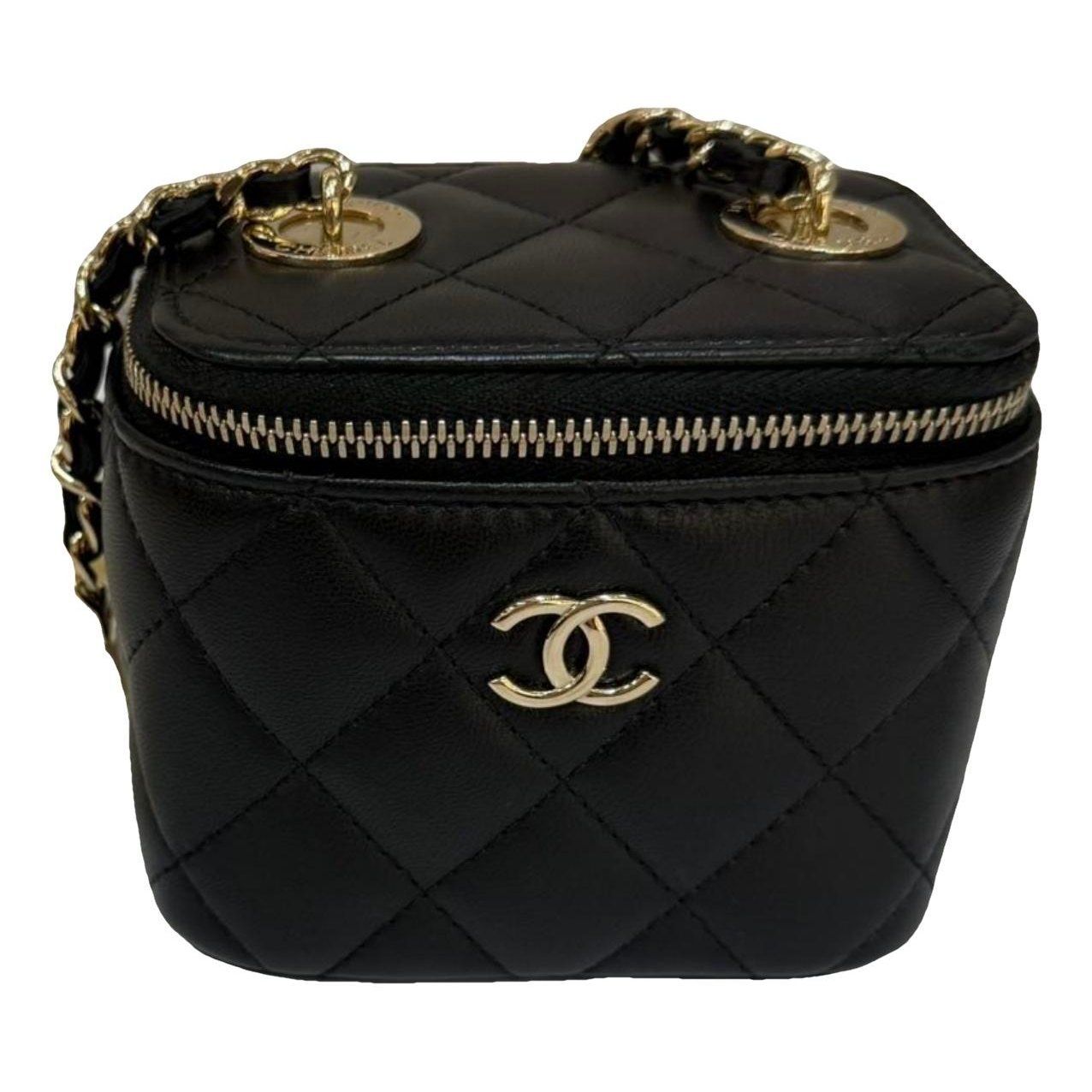 Trendy CC Vanity leather handbag