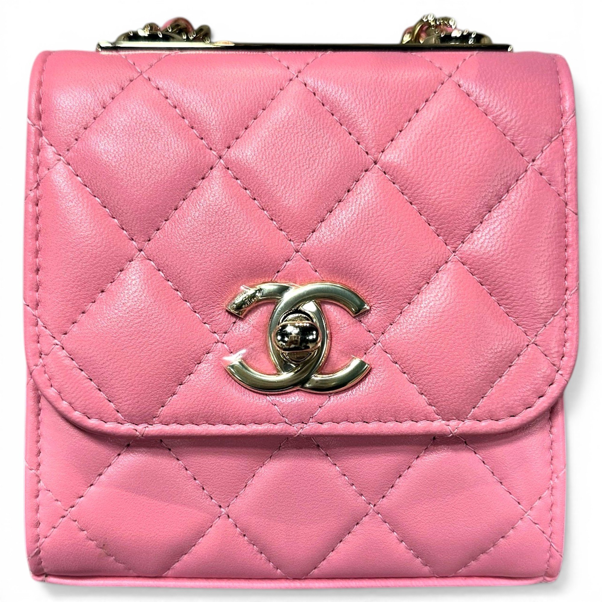 Trendy CC leather mini bag