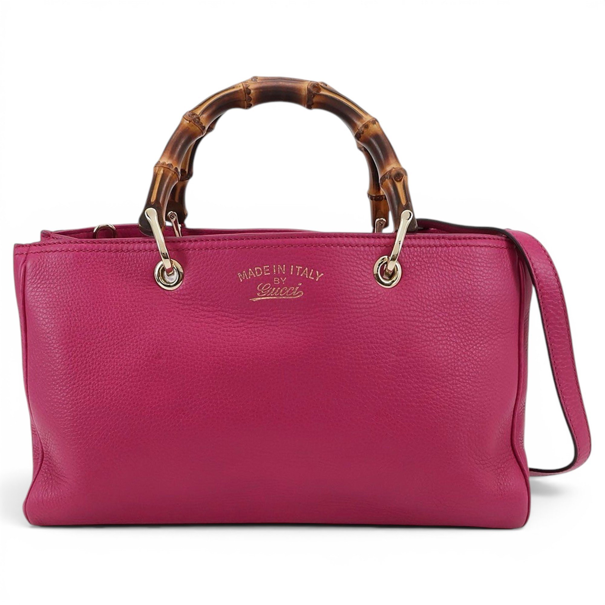 Bamboo leather handbag