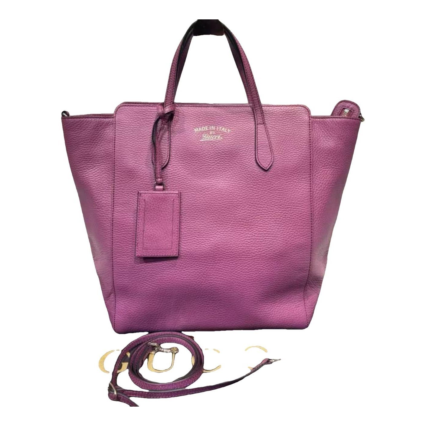 Swing leather tote