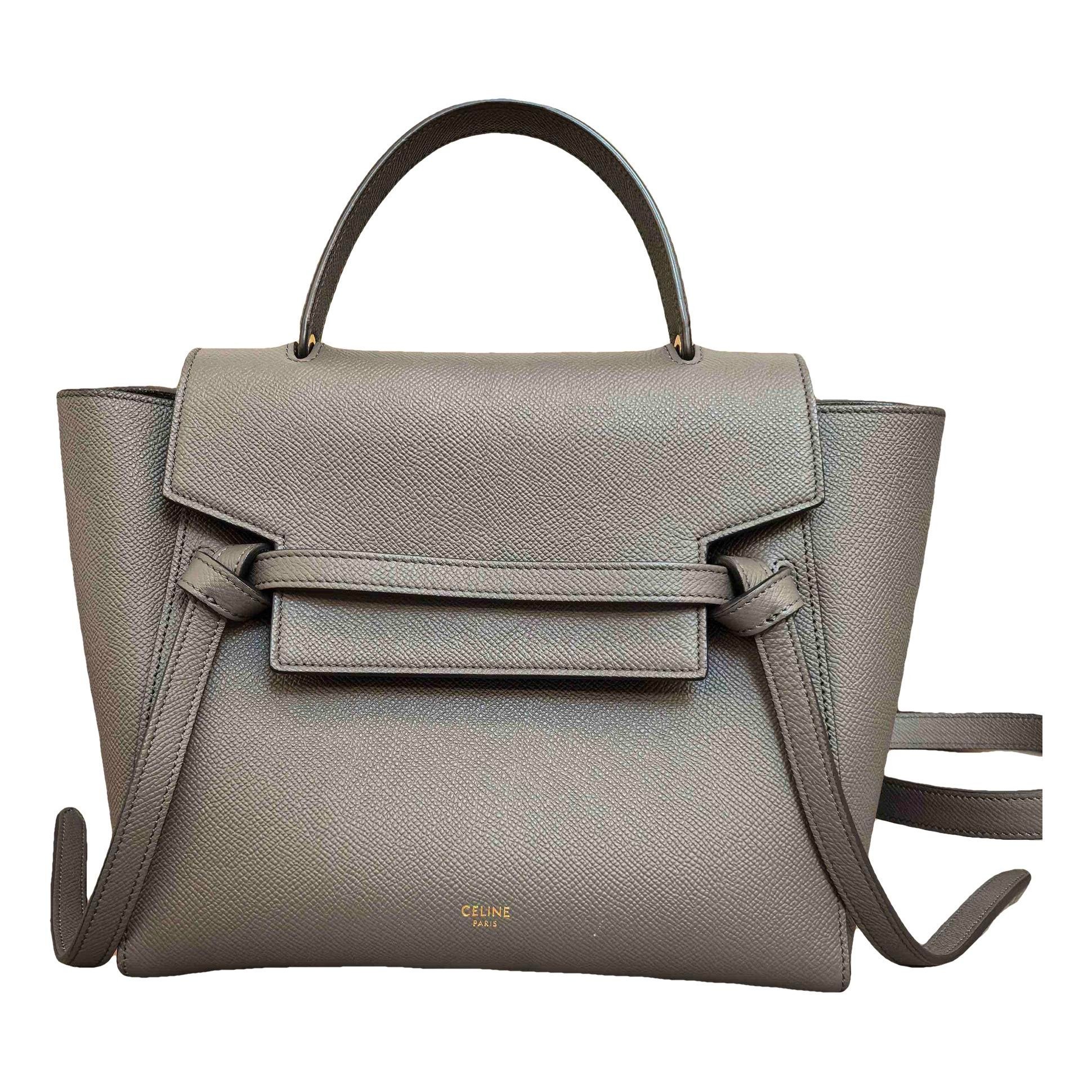 Belt leather handbag