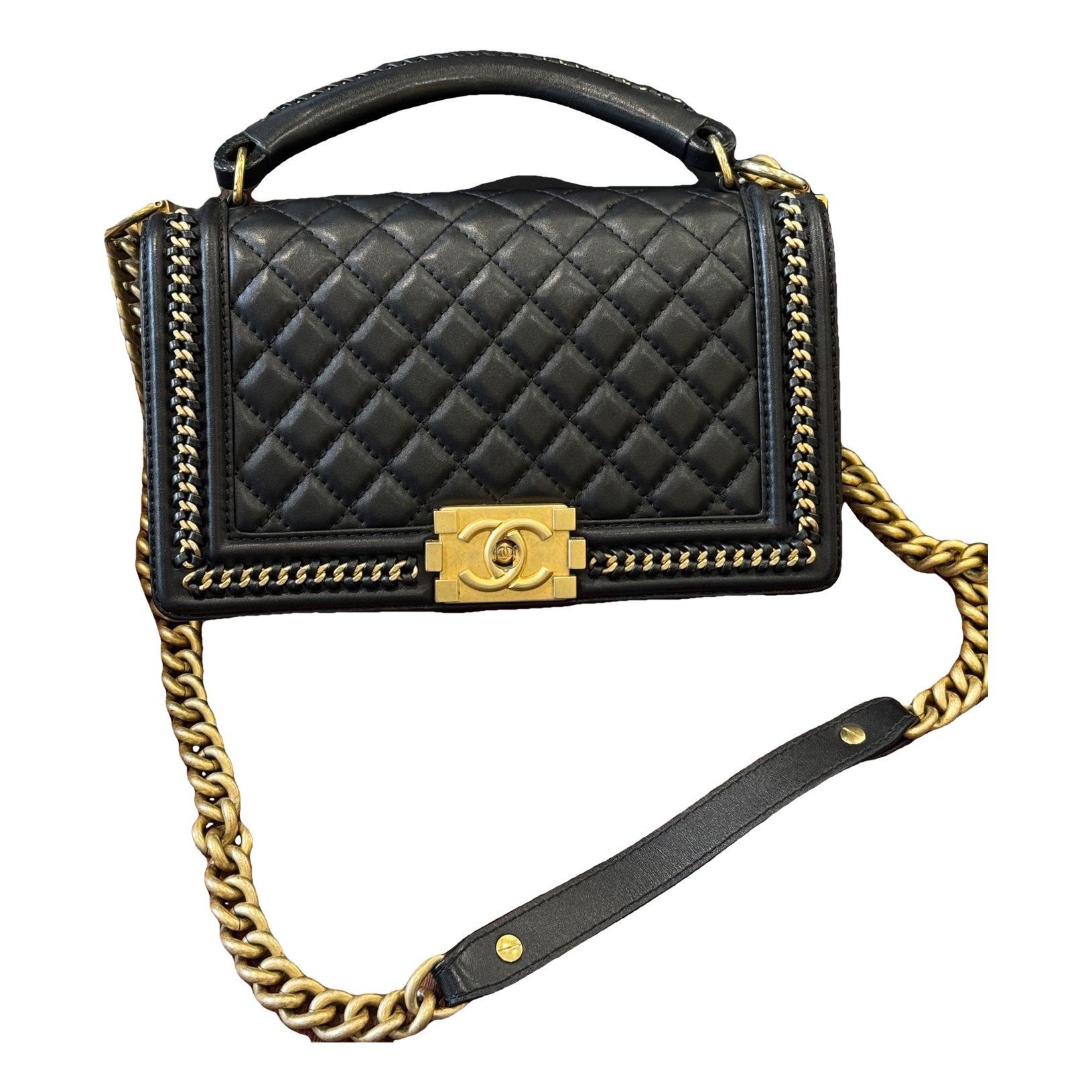 Boy leather handbag