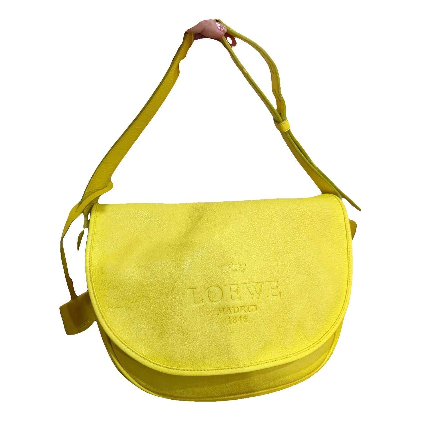 Heel leather crossbody bag