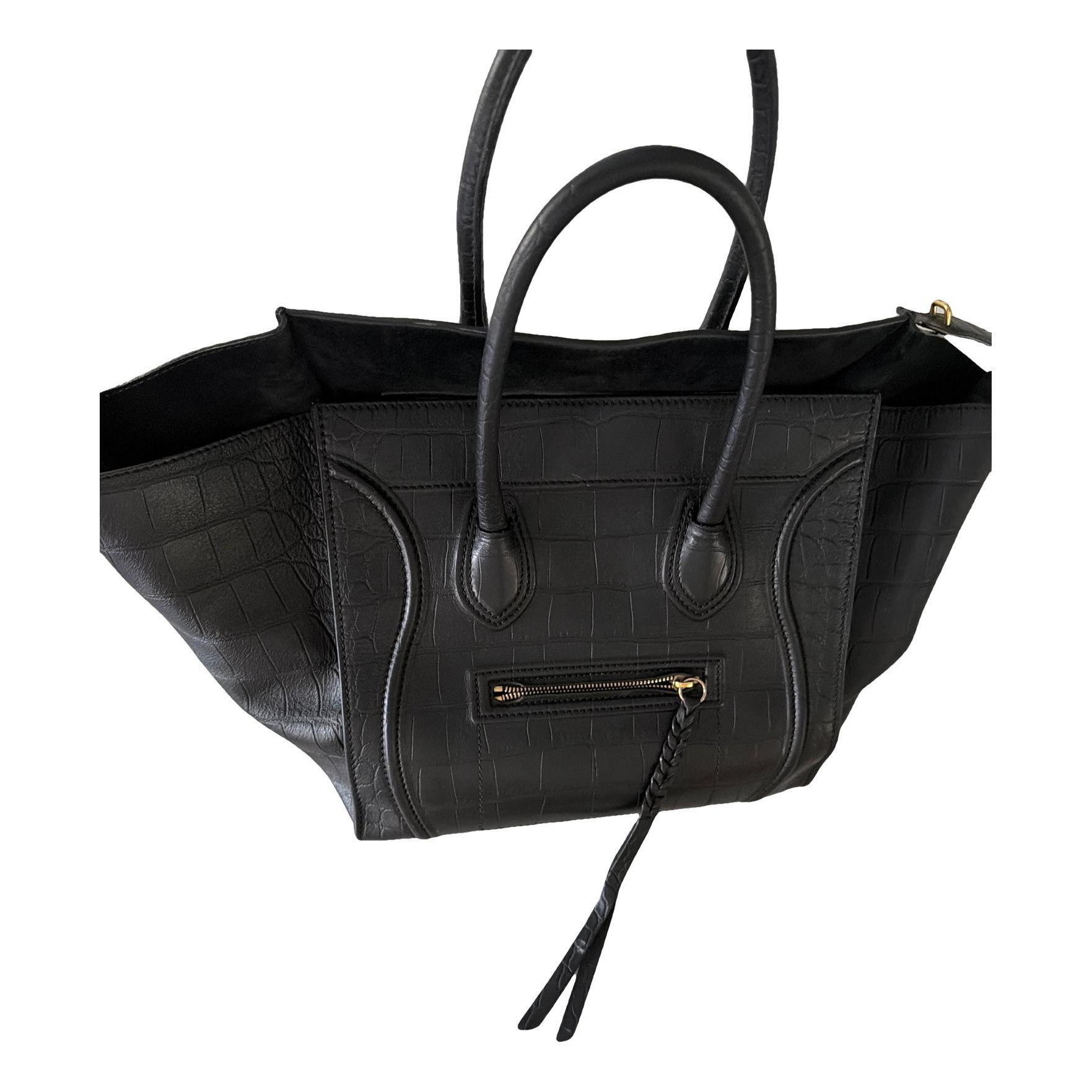 Luggage leather handbag