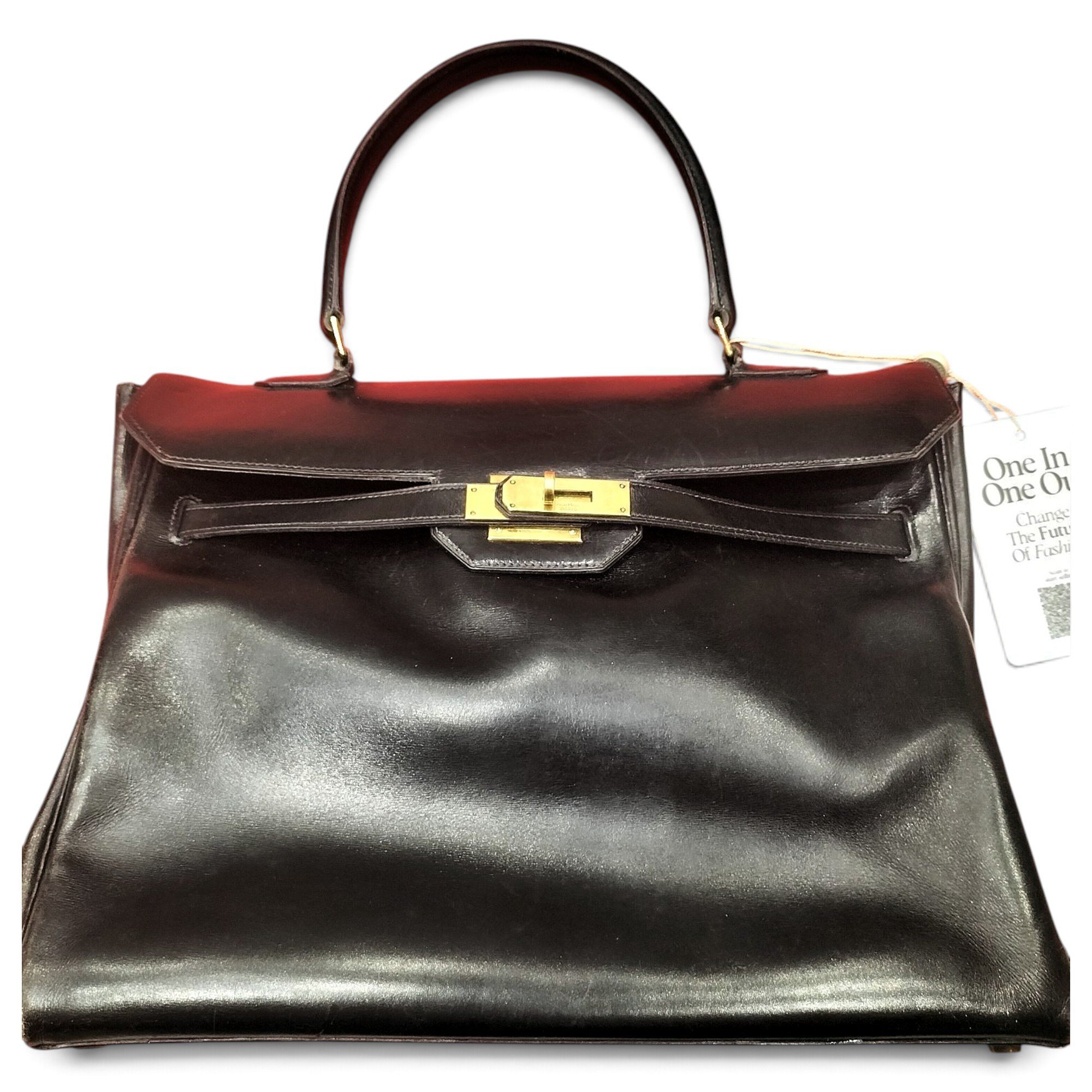 Kelly 32 leather handbag