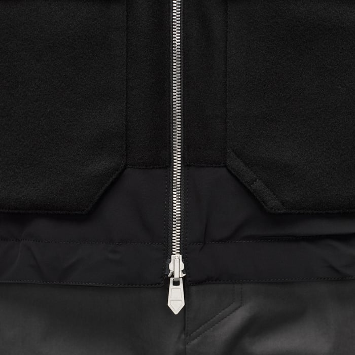 Noir Reversible Hooded Vest