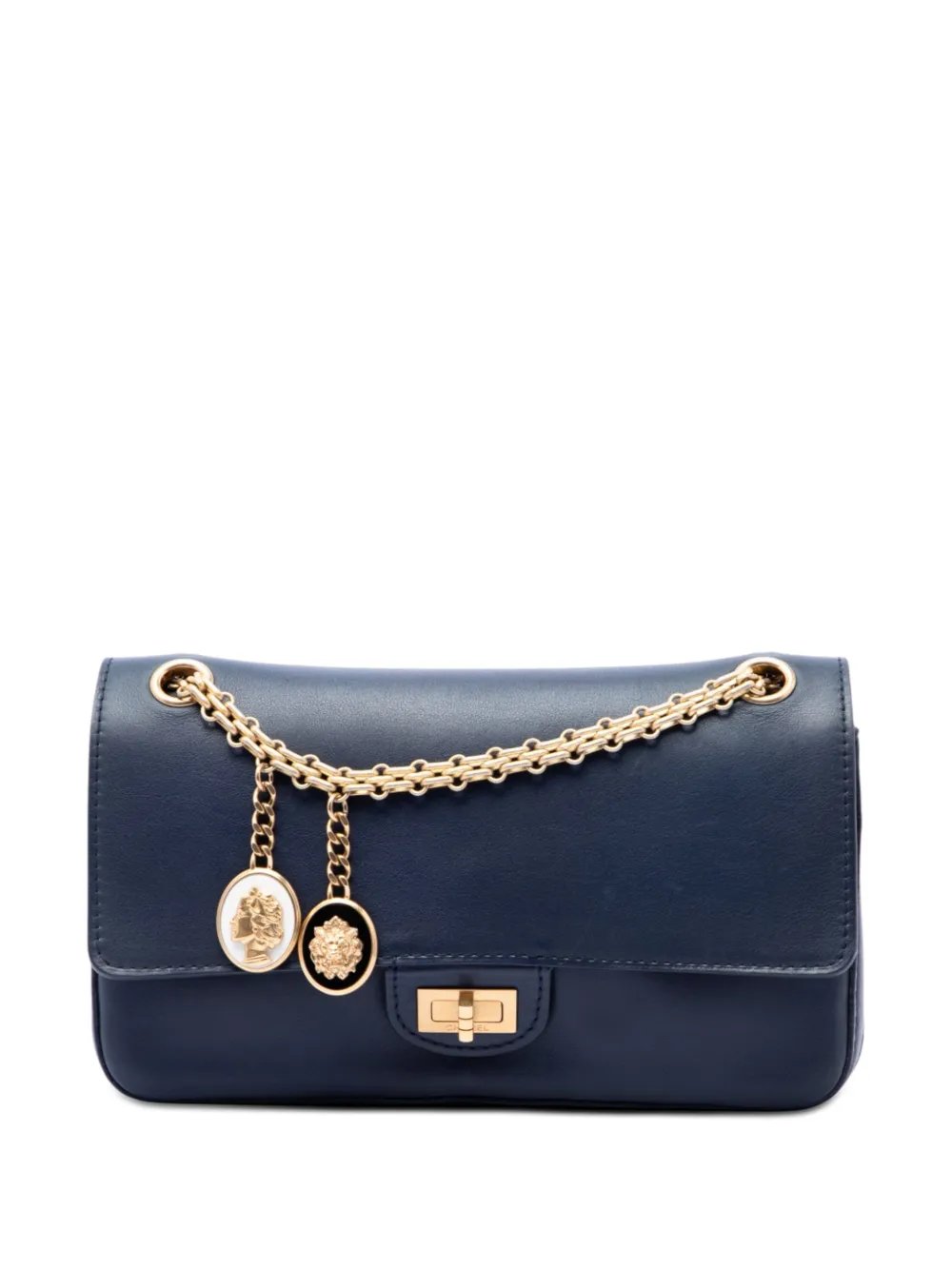 2016-2017 Calfskin Reissue 2.55 Medallion Nude Double Flap 225 shoulder bag