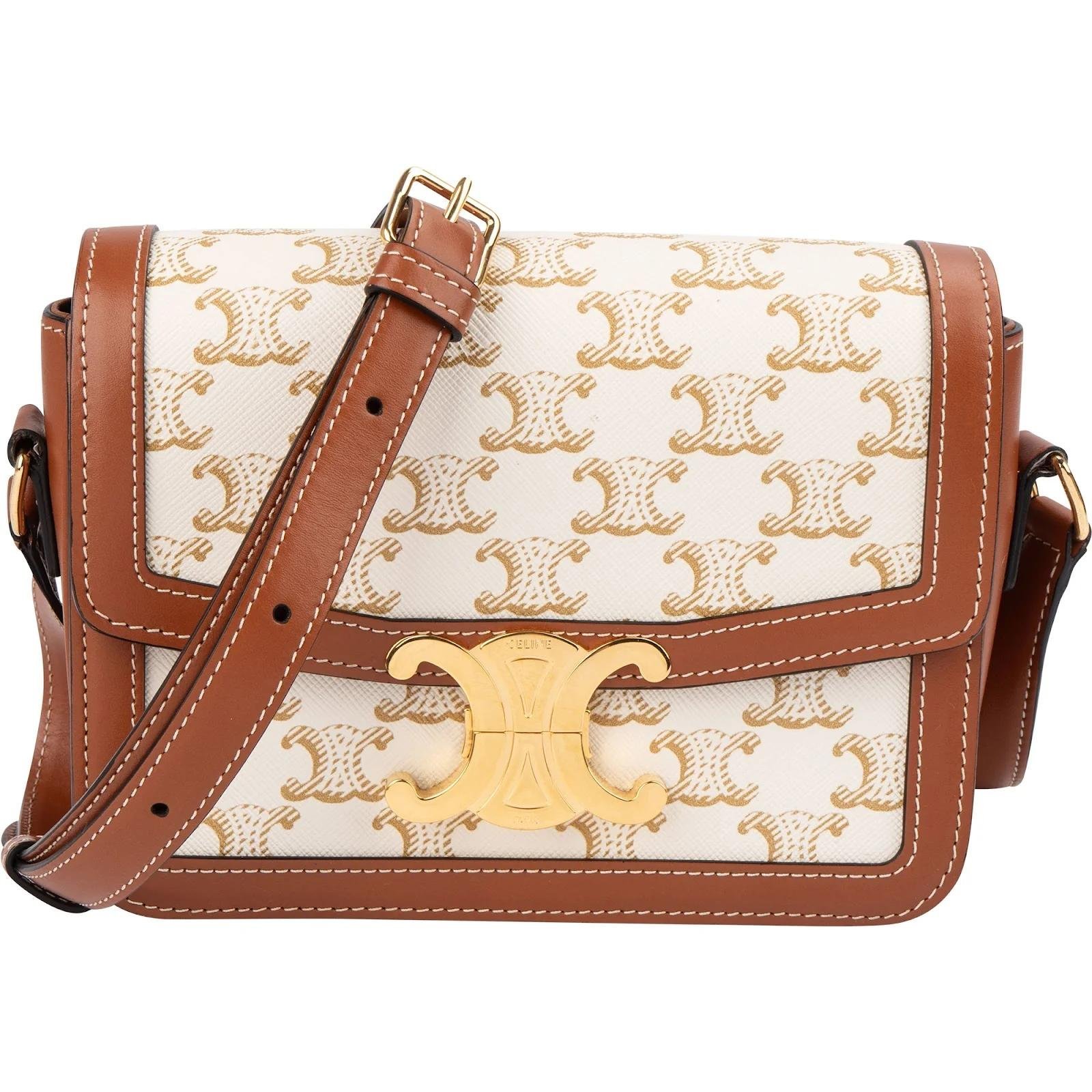 Triomphe leather crossbody bag