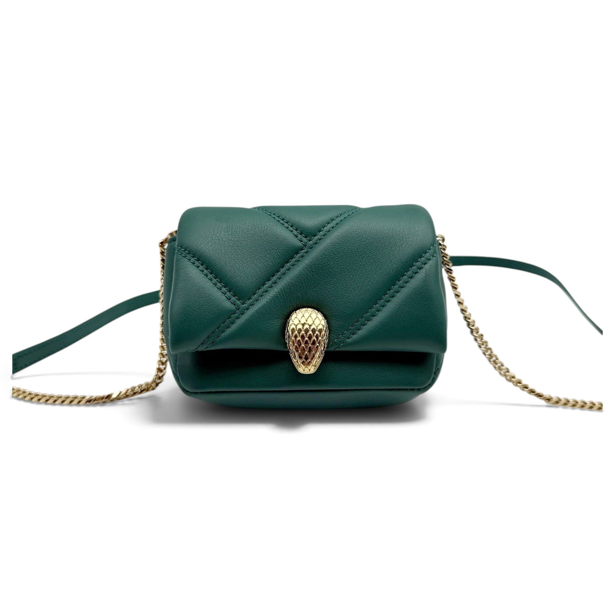 Serpenti leather mini bag