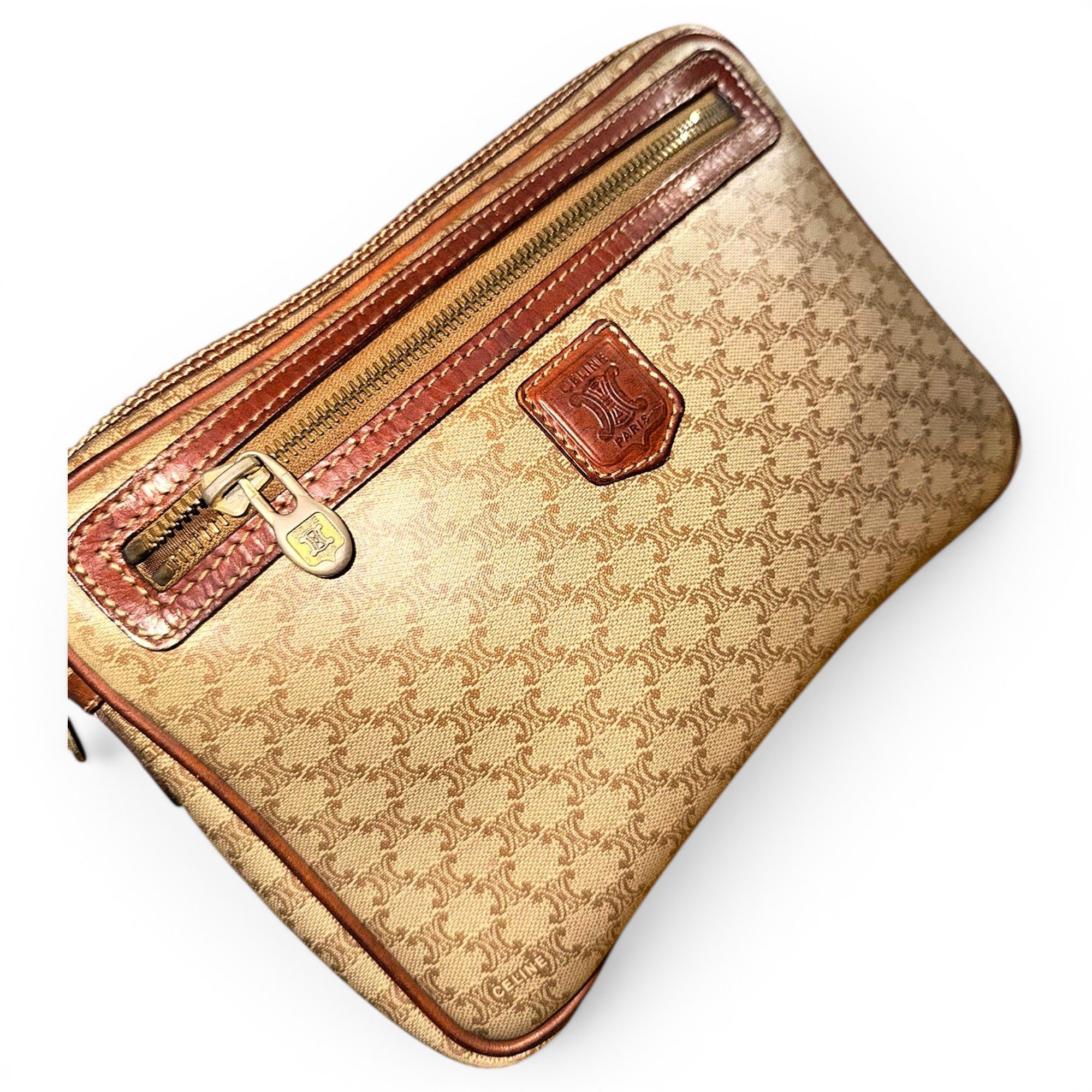 Leather vanity case