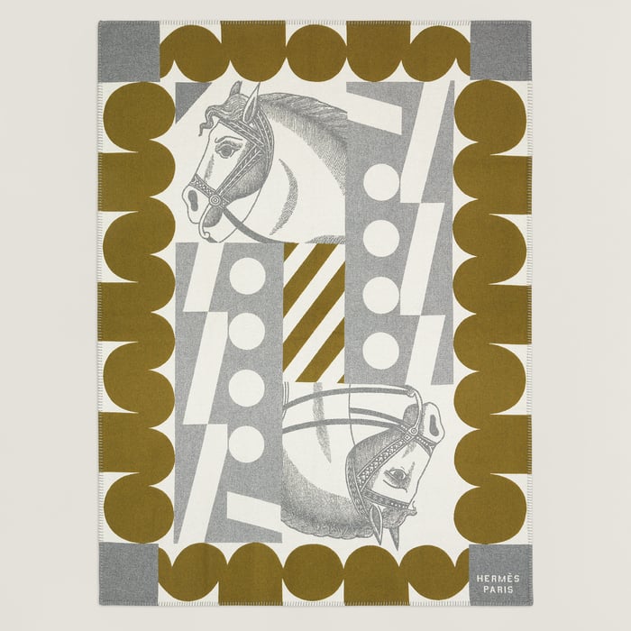 Kaki Cheval Joker Blanket