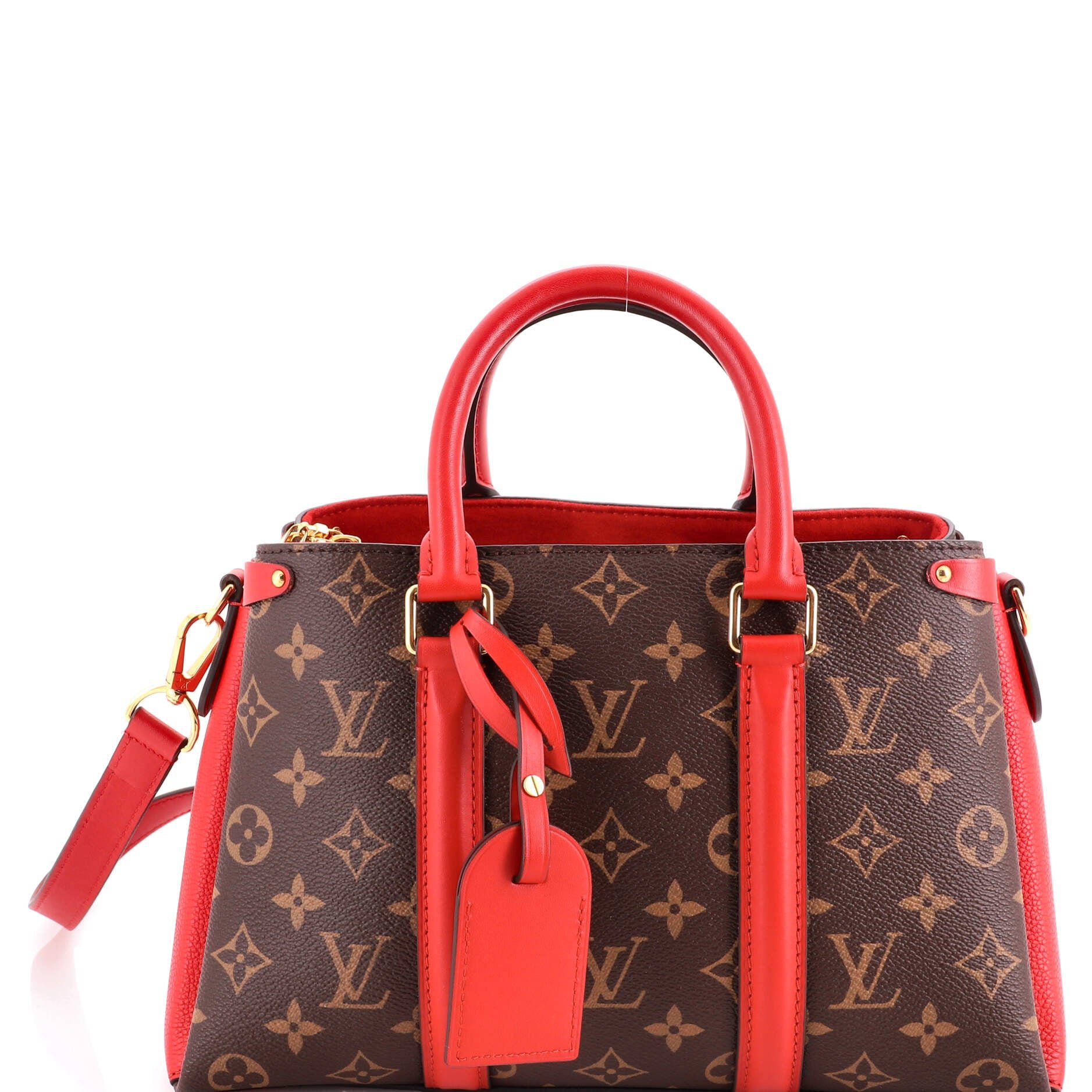 Soufflot Tote Monogram Canvas with Leather BB