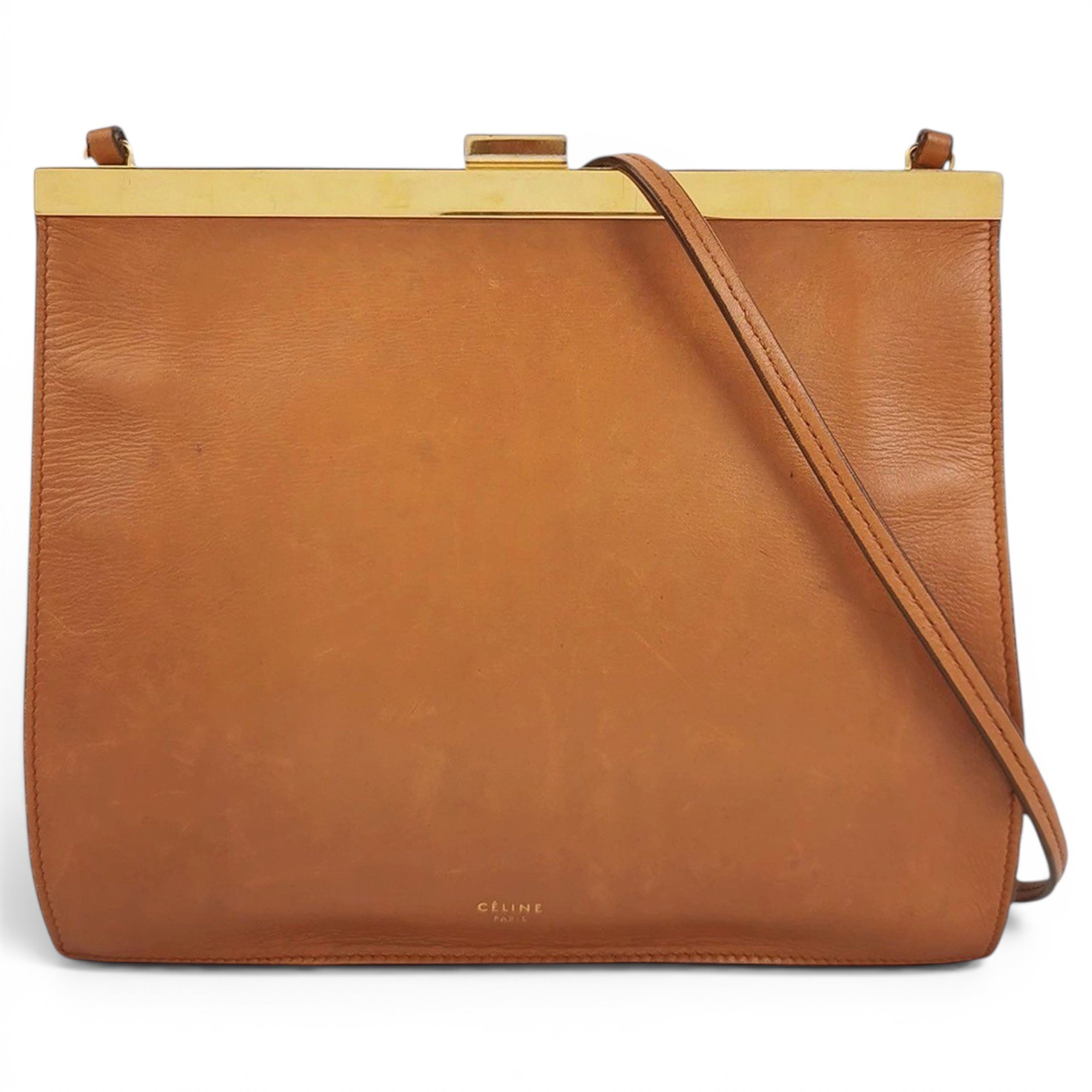 Celine Clasp leather handbag