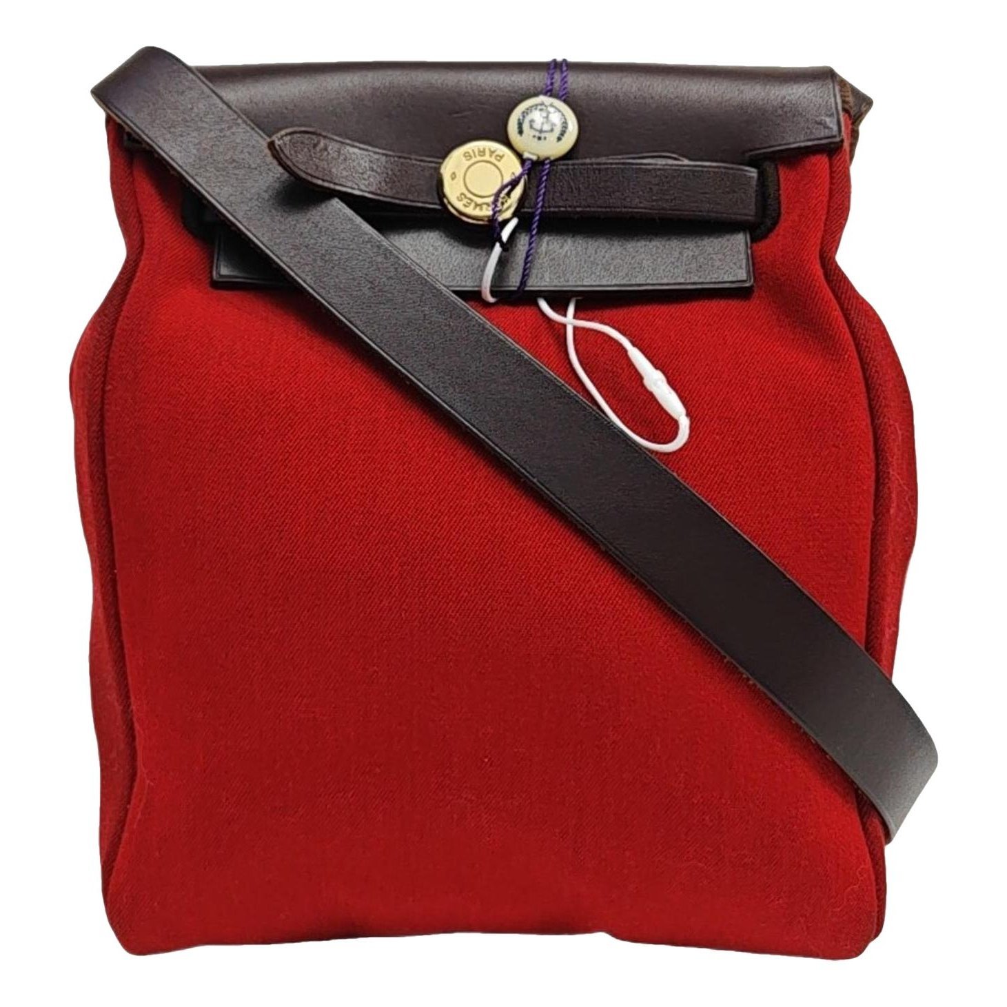 Hermes Herbag cloth handbag