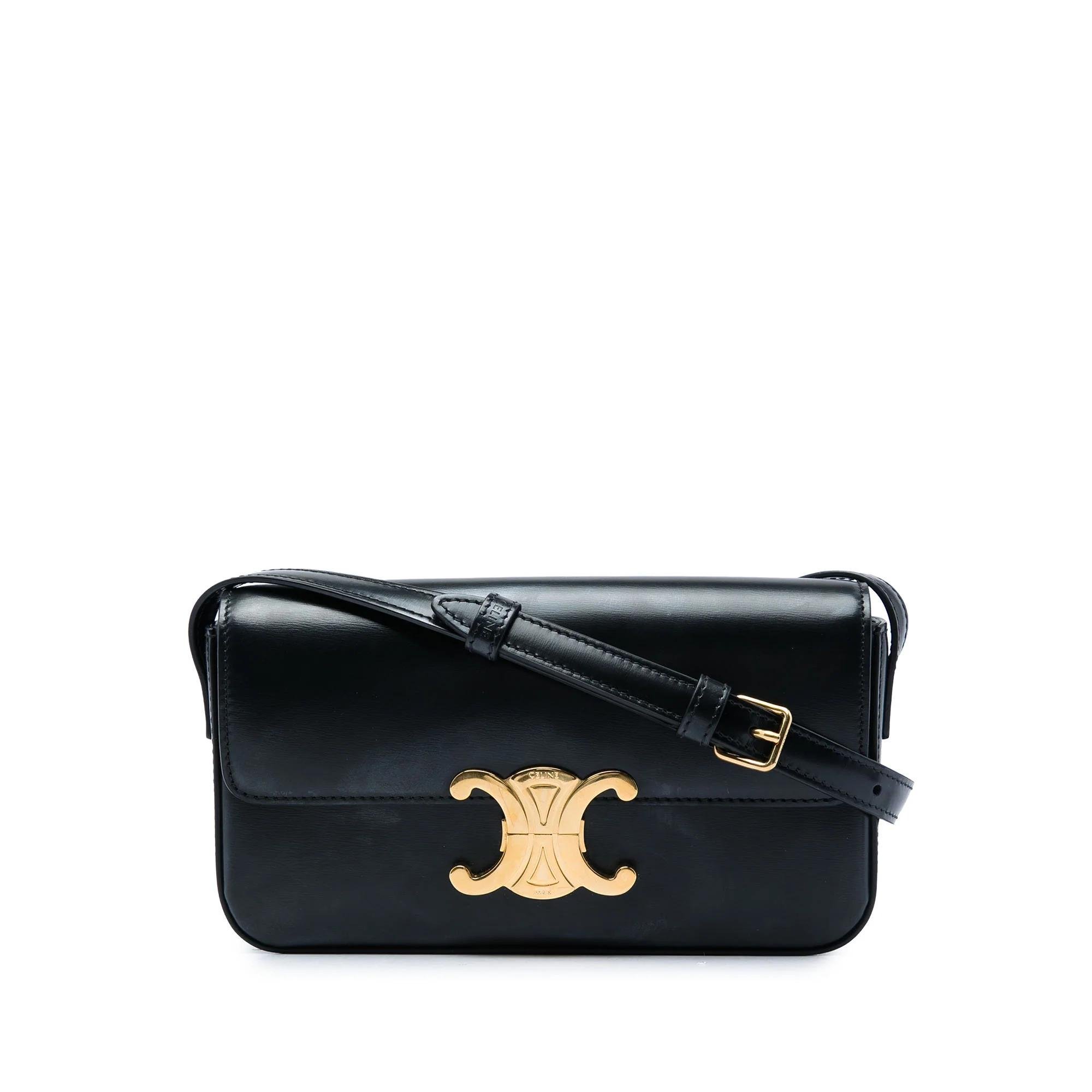 Triomphe pony-style calfskin handbag