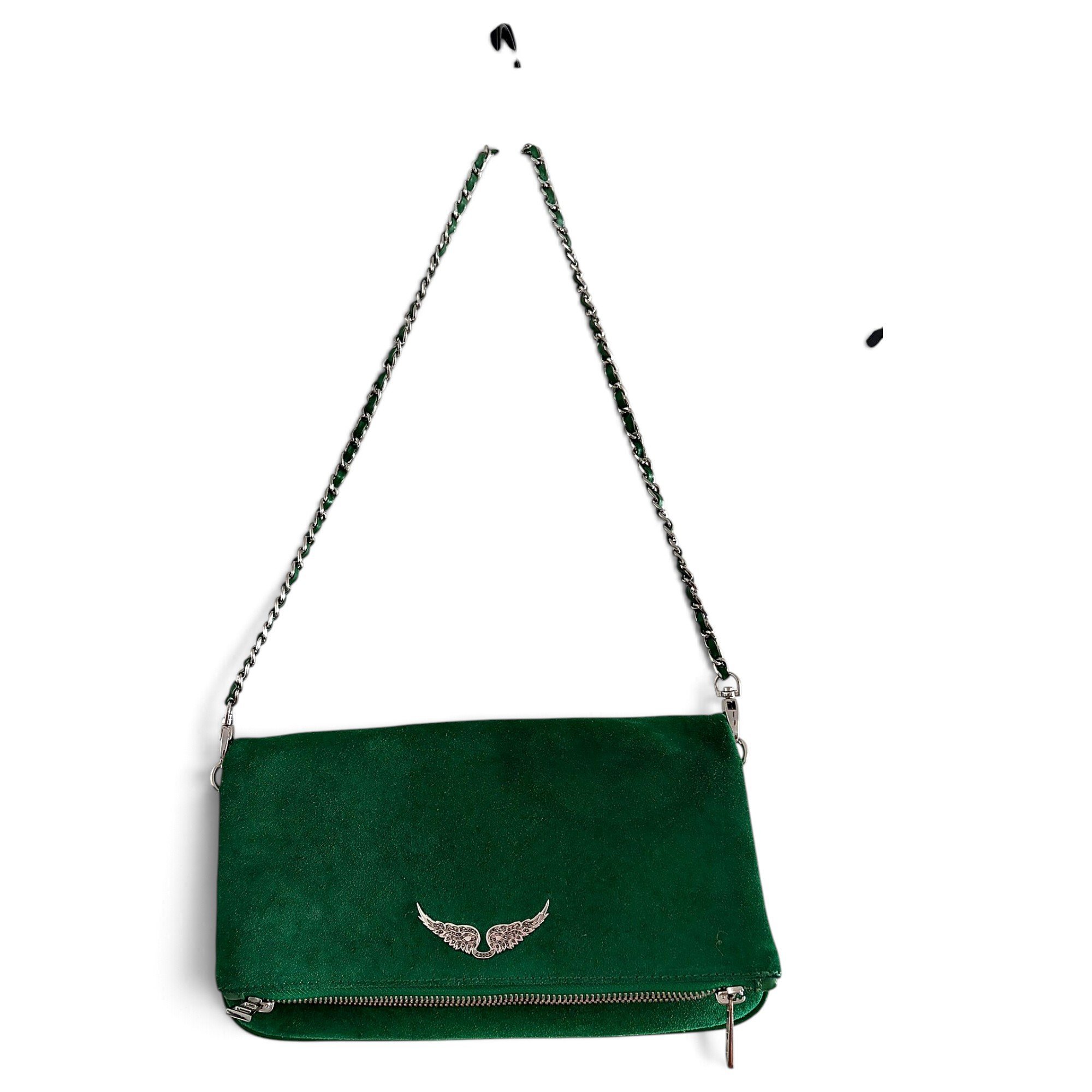 Rock velvet clutch bag