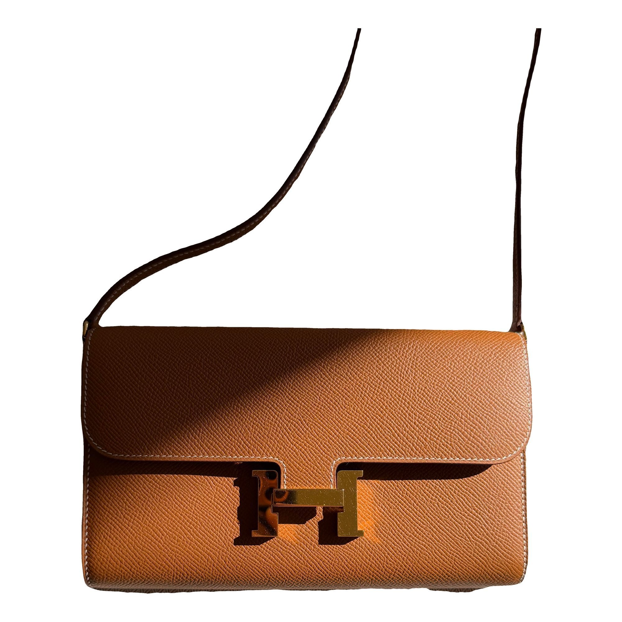 Hermes Constance Handbag Gold Epsom Leather