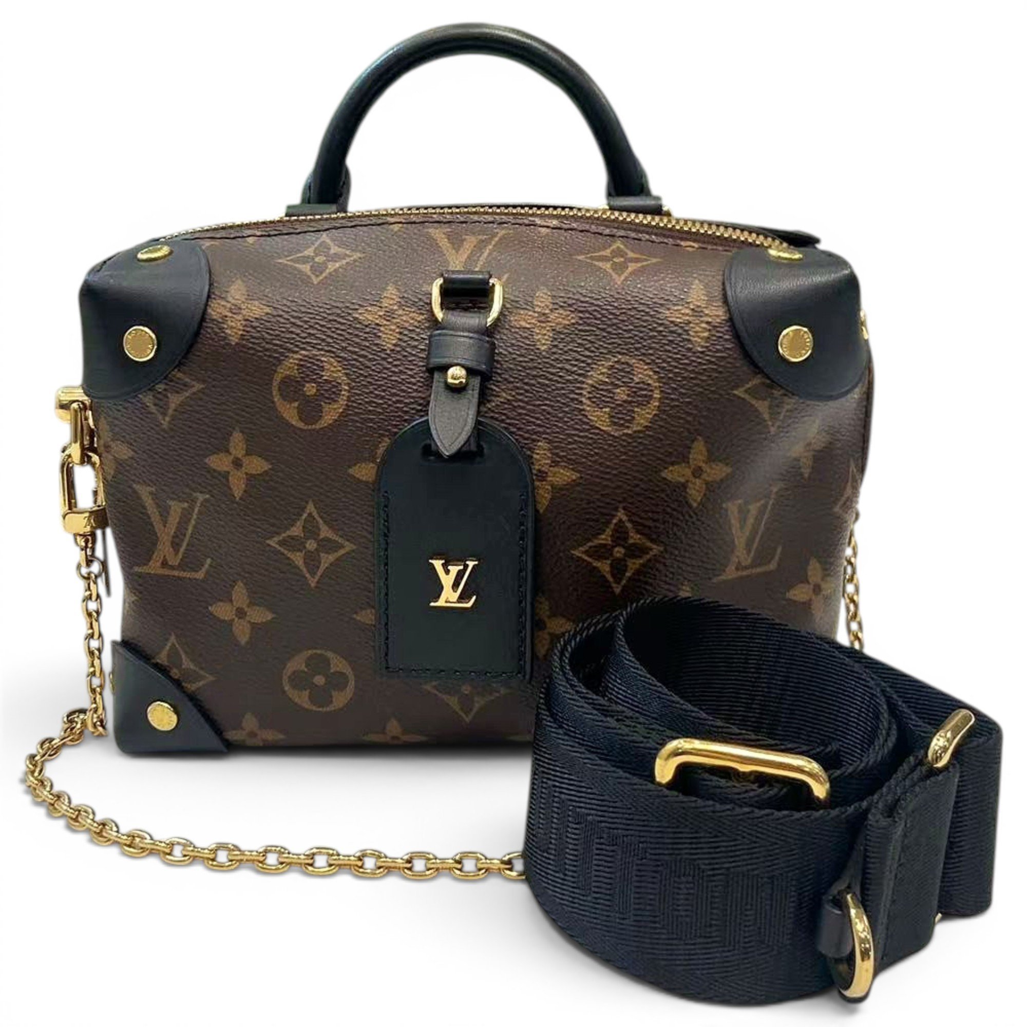 Petite Malle Souple leather handbag