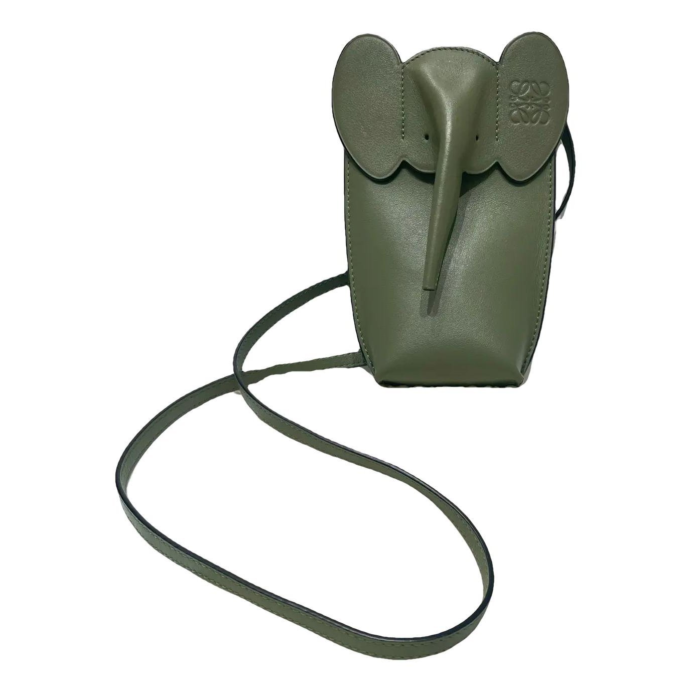 Animals leather crossbody bag