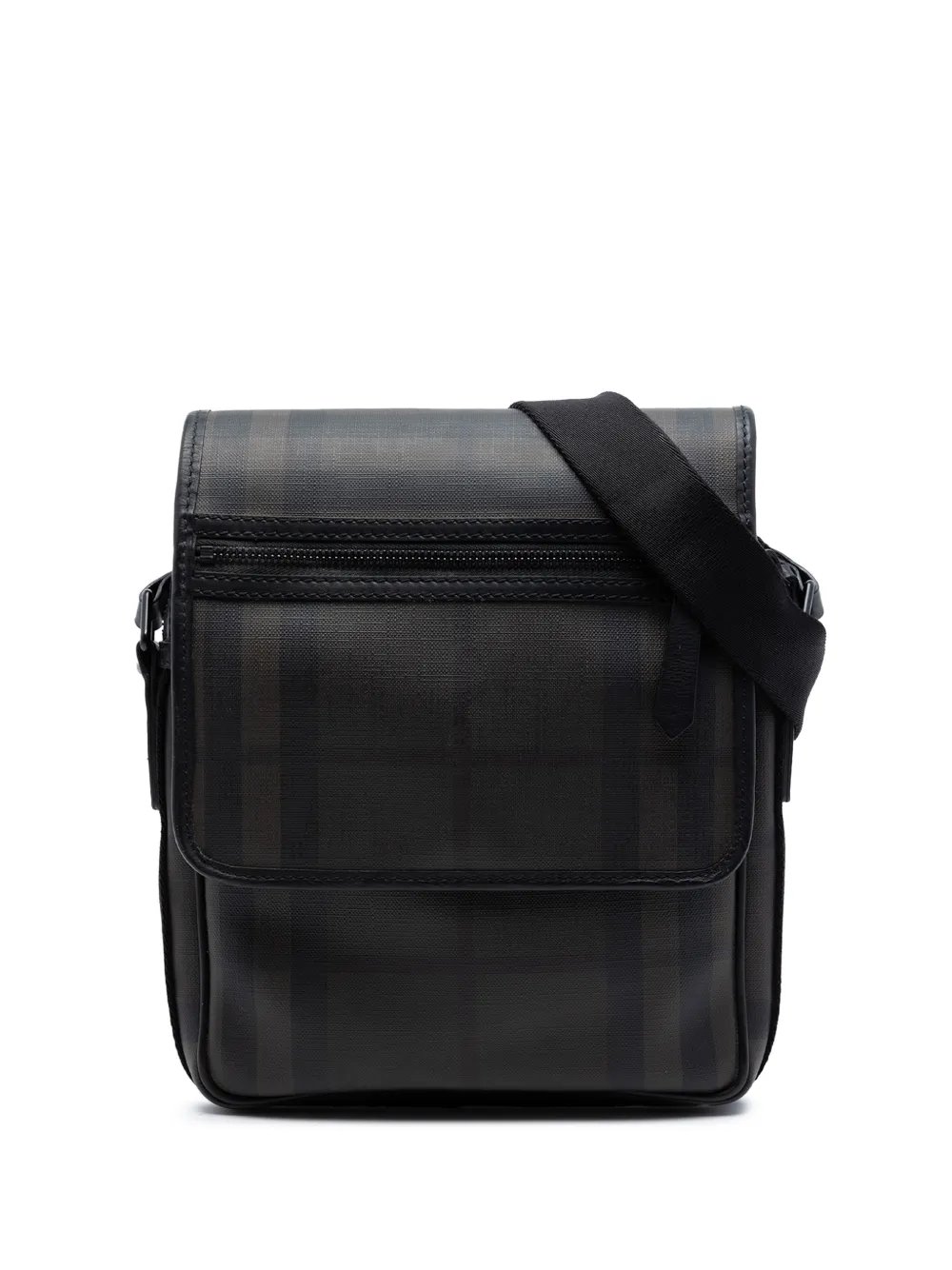 2000-2017 Smoked Check Coated Canvas Messenger Bag crossbody bag
