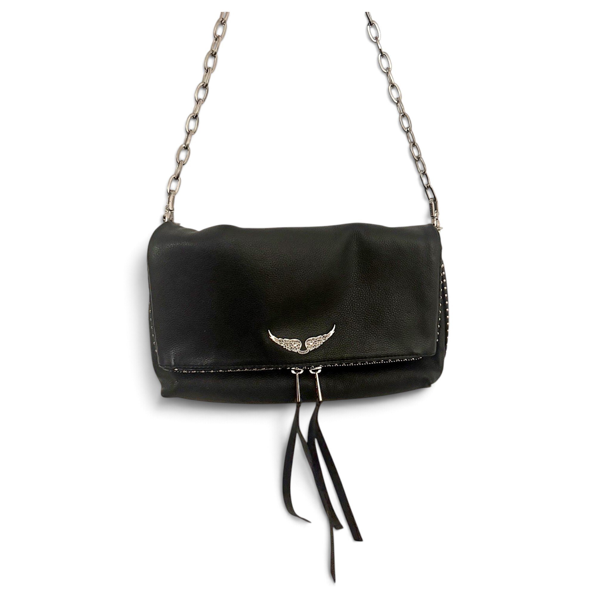 Rock leather crossbody bag