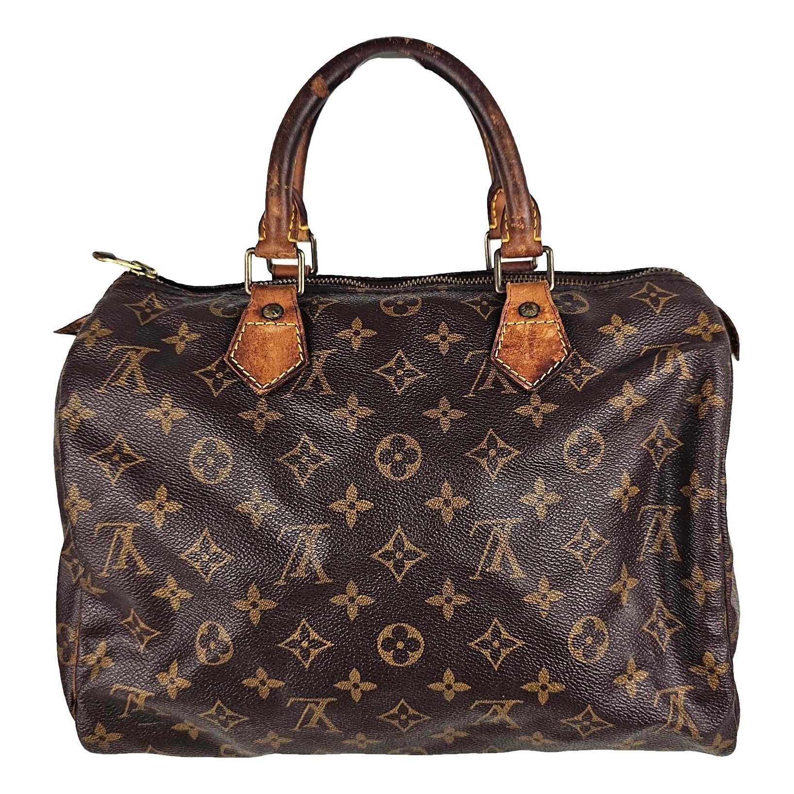 Speedy leather handbag